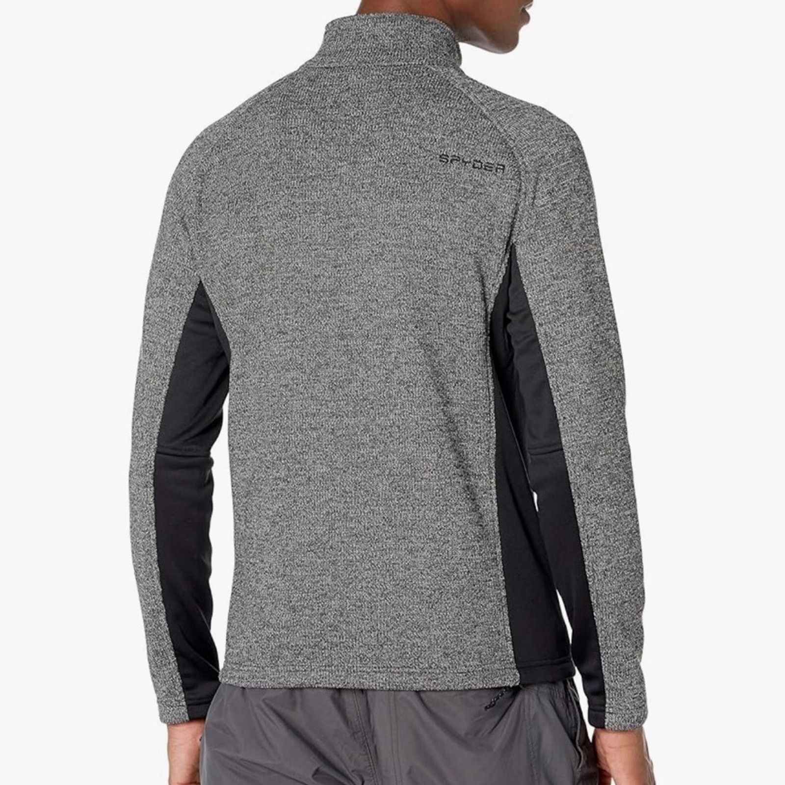 Spyder Spyder Men’s Outbound Half Zip Sweater - Size M - Gray/Black Size US M / EU 48-50 / 2 - 4 Thumbnail