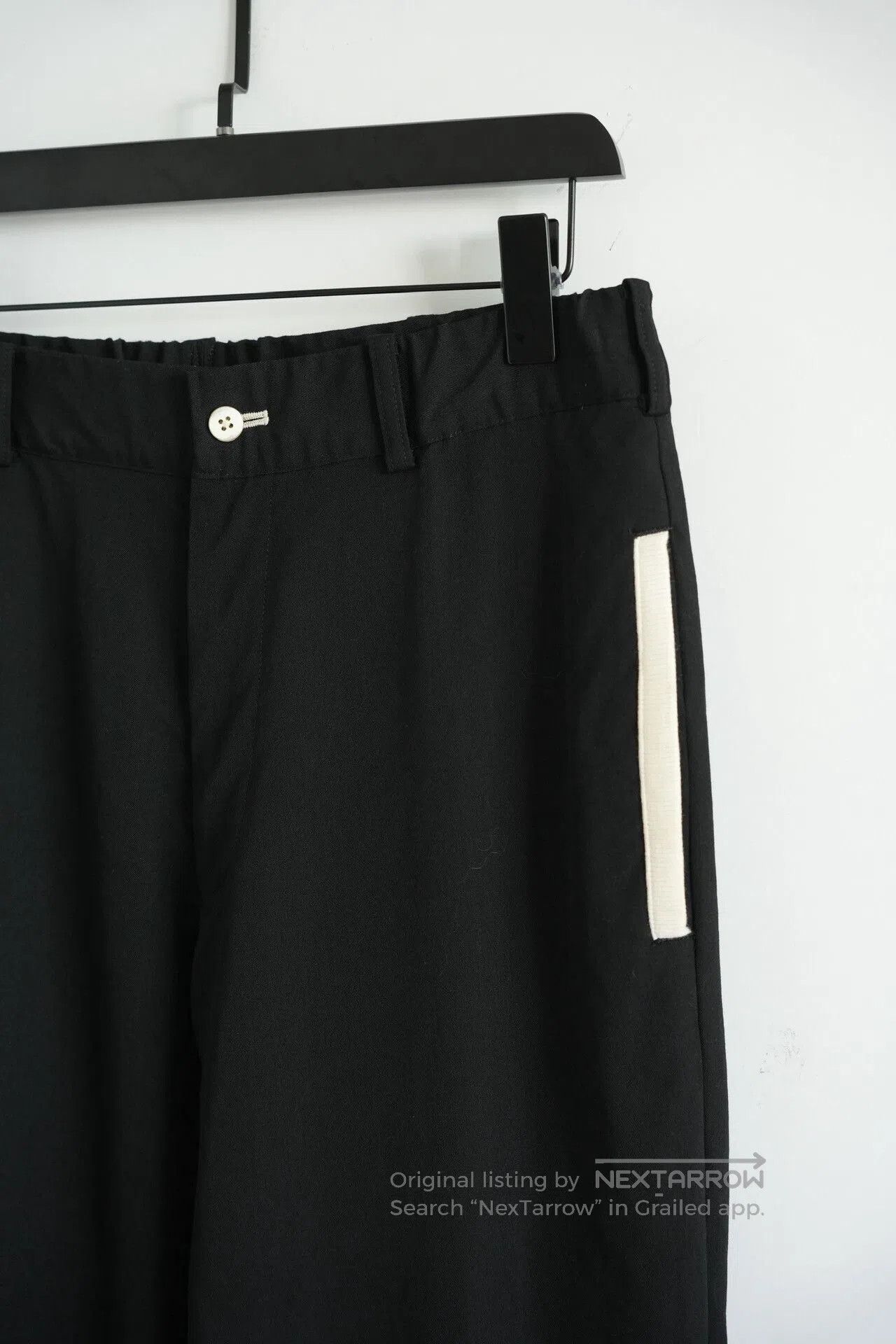 Yohji Yamamoto Yohji Yamamoto Black Wool Pants. Size US 30 / EU 46 - 4 Thumbnail