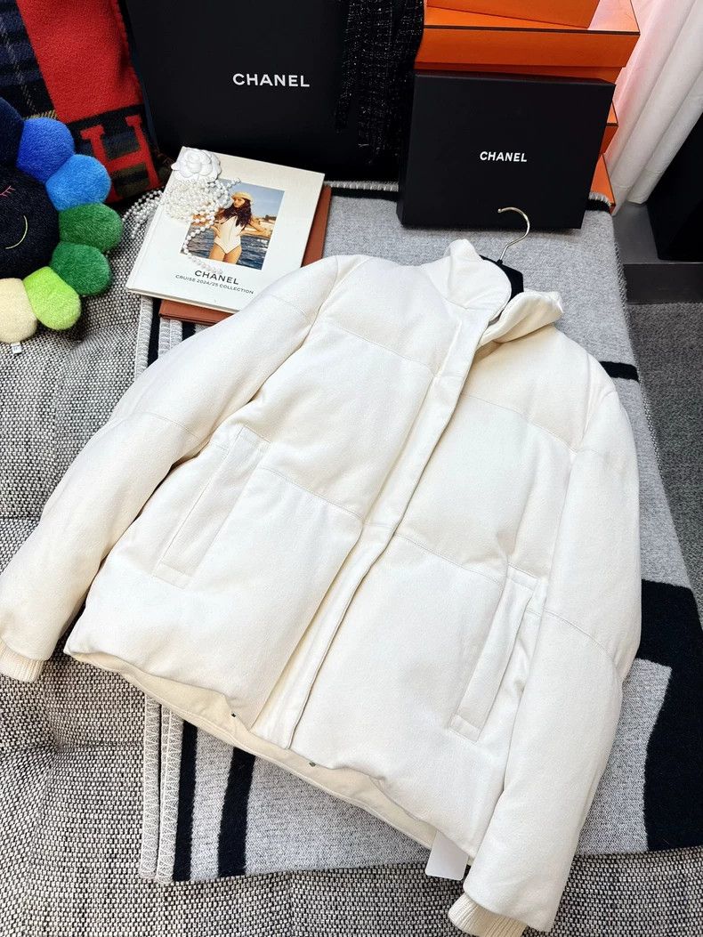 Loro Piana LORO PIANA White cashmere down jacket Size S / US 4 / IT 40 - 3 Thumbnail