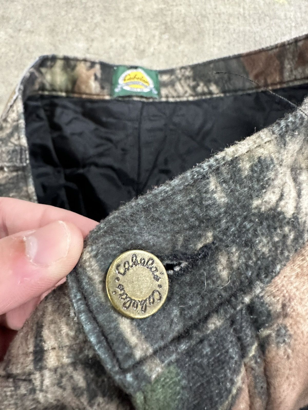 Cabelas × Vintage Crazy Y2K 00s Cabela’s Mossy Oak Camouflage Quilted Pants Size US 36 / EU 52 - 6 Thumbnail