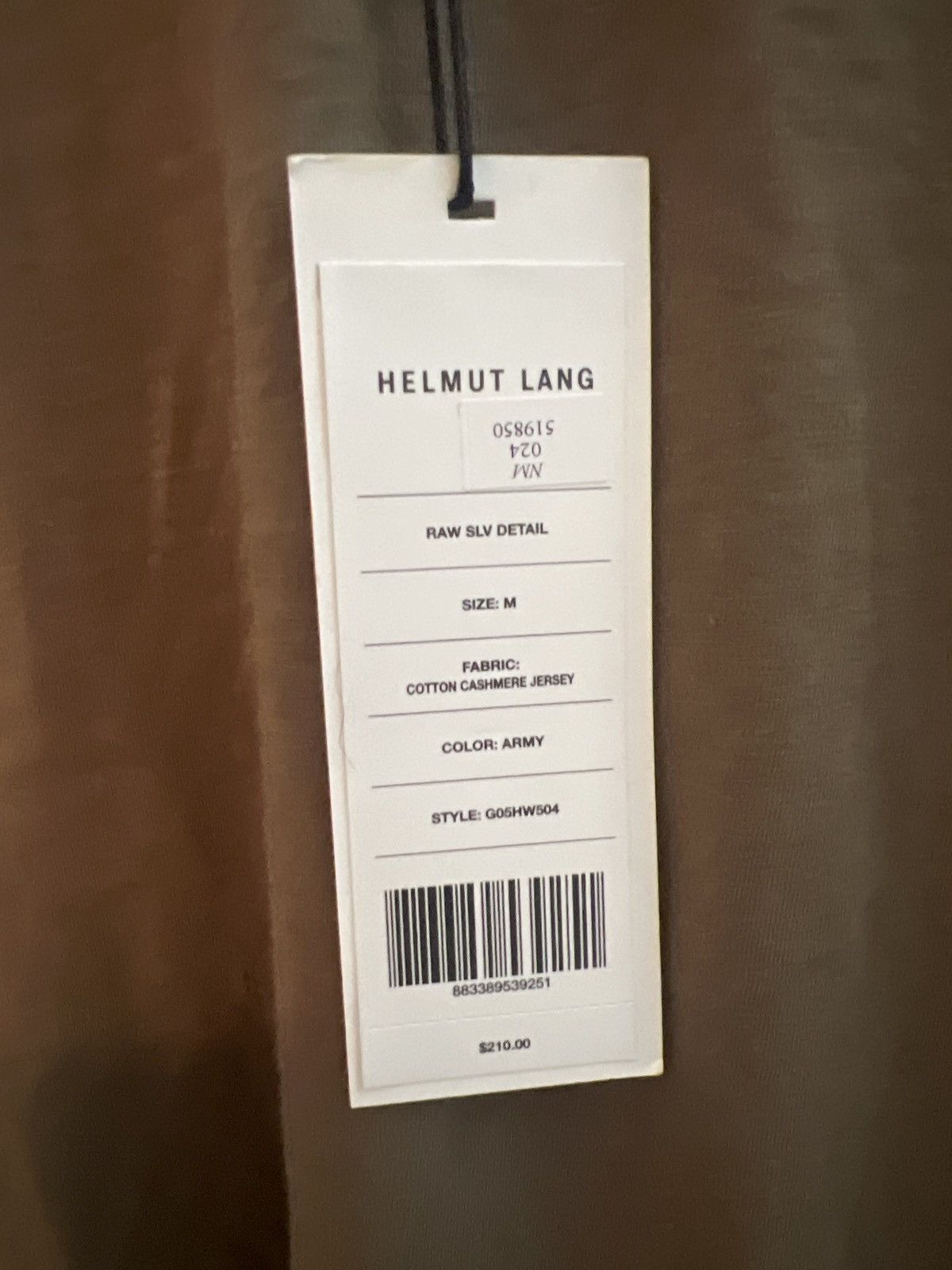 Helmut Lang Helmut Lang Distressed Sleeve Green Shirt Size US M / EU 48-50 / 2 - 4 Thumbnail