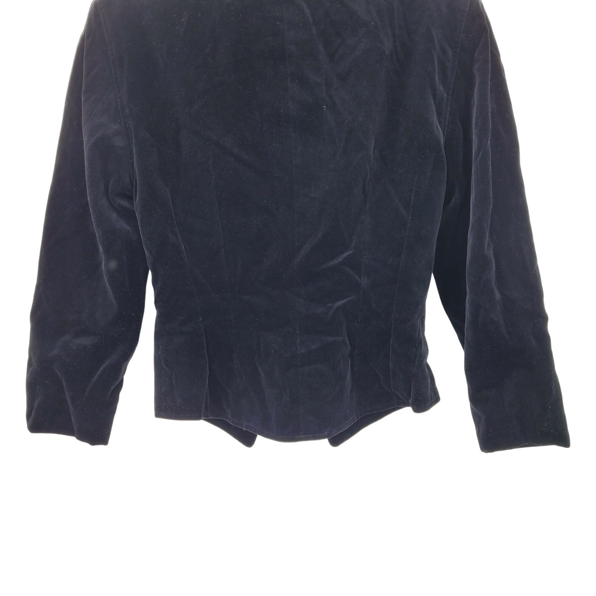 Escada Vintage Escada Womens Black Velvet Tuxedo Bolero Jacket XS F Size XS / US 0-2 / IT 36-38 - 7 Thumbnail