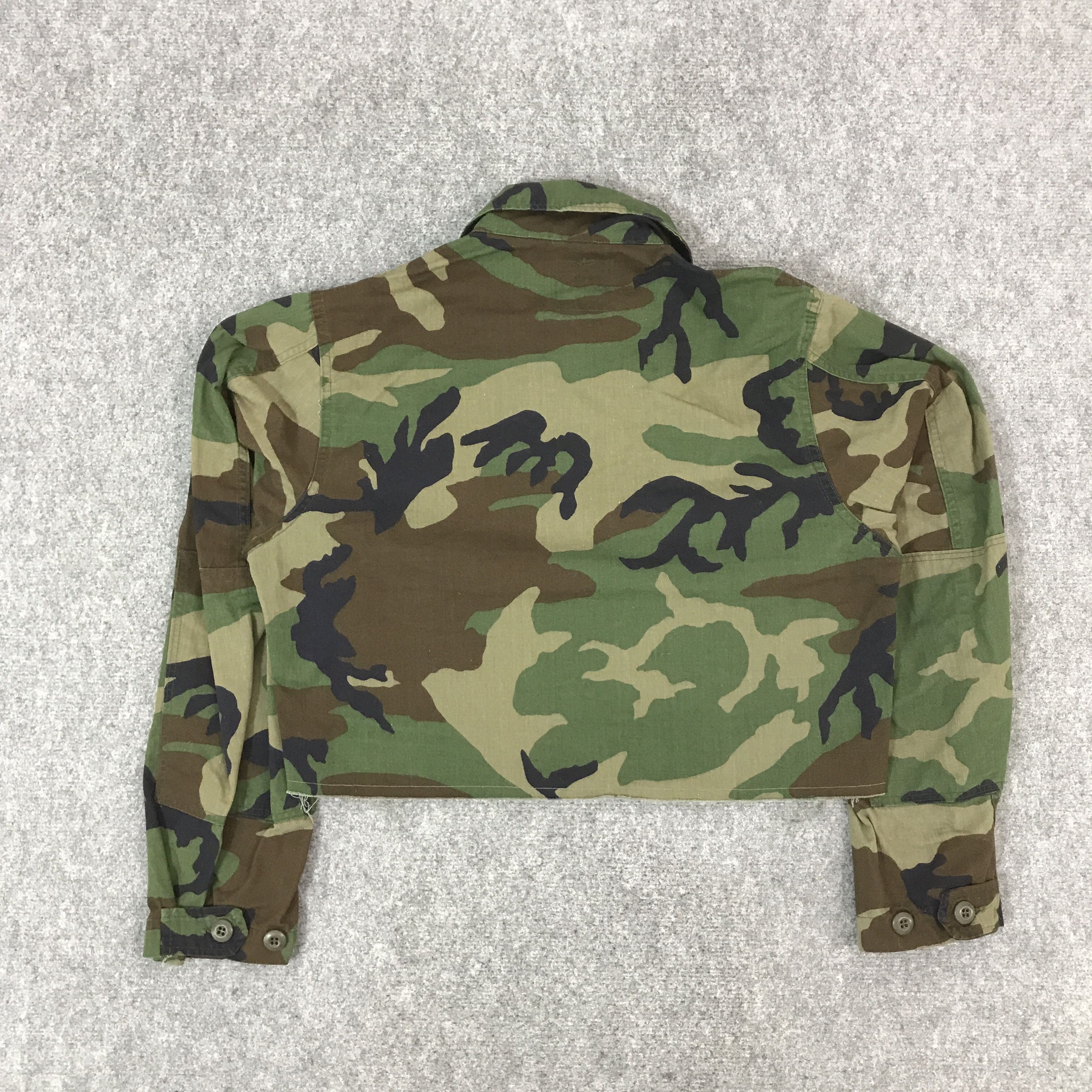 Japanese Brand × Vintage VINTAGE US ARMY USMC CAMO CROPPED STYLE JACKET Size US M / EU 48-50 / 2 - 2 Thumbnail