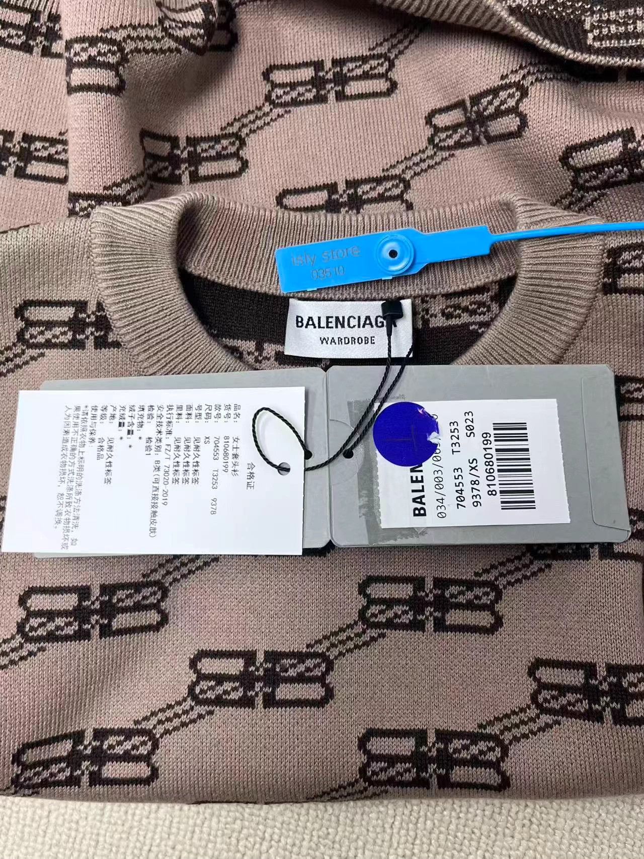 Balenciaga Balenciaga all-over print crew neck pullover sweater Size XS / US 0-2 / IT 36-38 - 5 Thumbnail