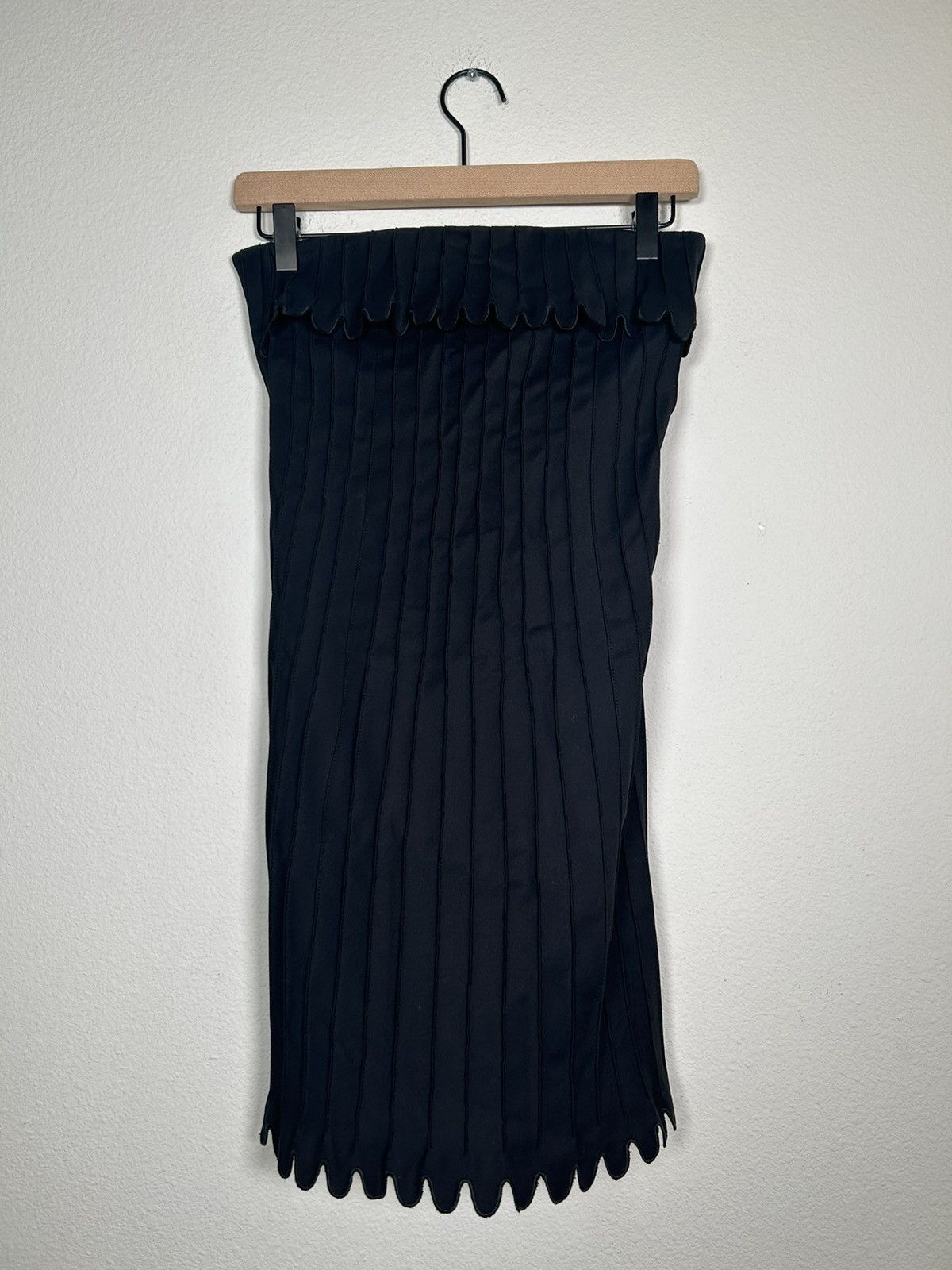Coperni Scalloped Fold Over Mini Dress Size S / US 4 / IT 40 - 3 Thumbnail
