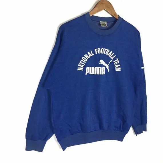 Puma Vtg PUMA Crewneck Spellout Big Logo Embroidered Pullover Size US M / EU 48-50 / 2 - 3 Thumbnail