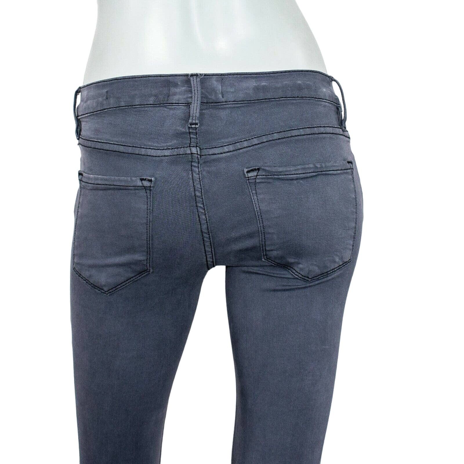 Frame FRAME Denim Le Skinny de Jeanne Jeans in Gray Squid ink Size 24" / US 00 / IT 34 - 9 Thumbnail