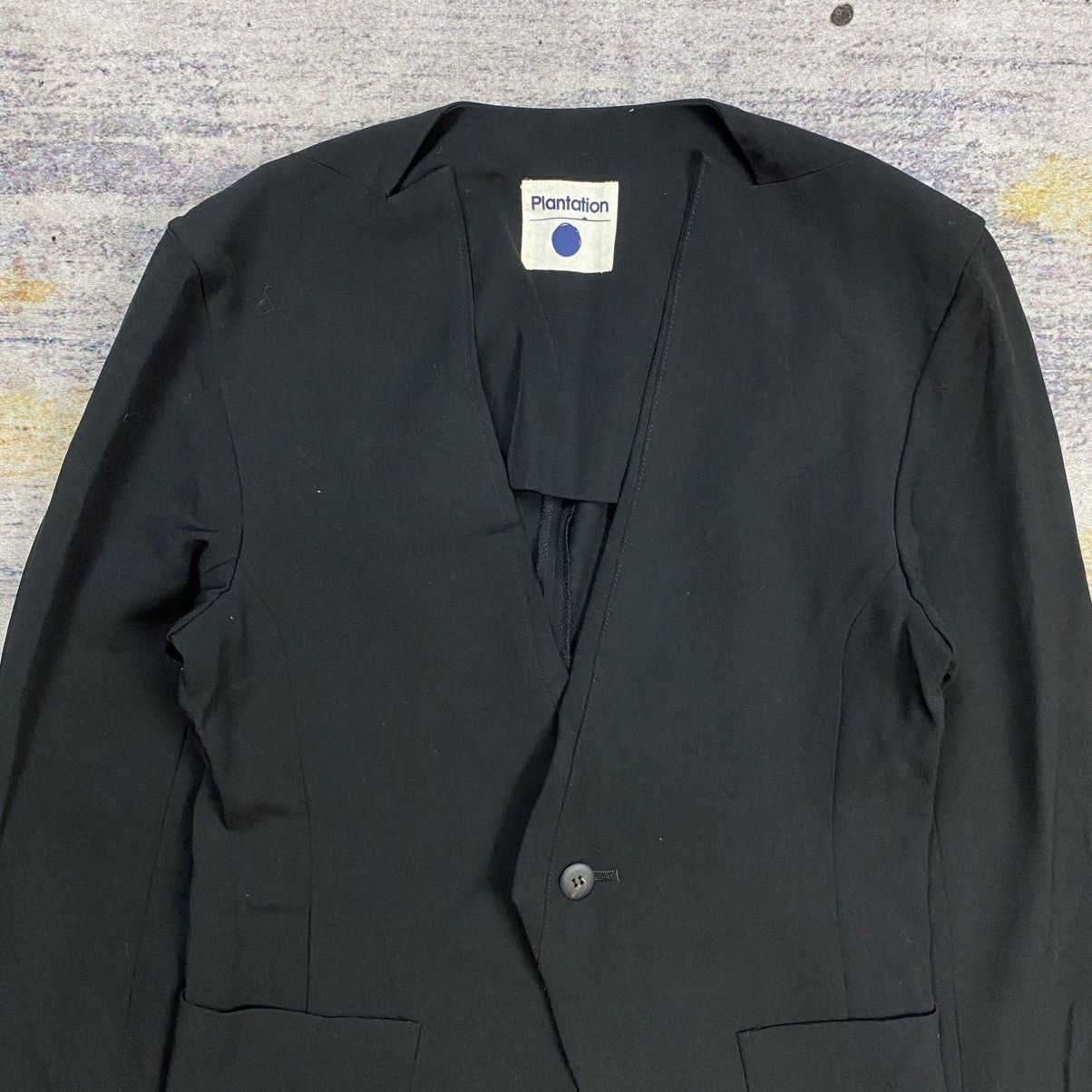 Issey Miyake Plantation collarless blazer Size M / US 6-8 / IT 42-44 - 2 Thumbnail