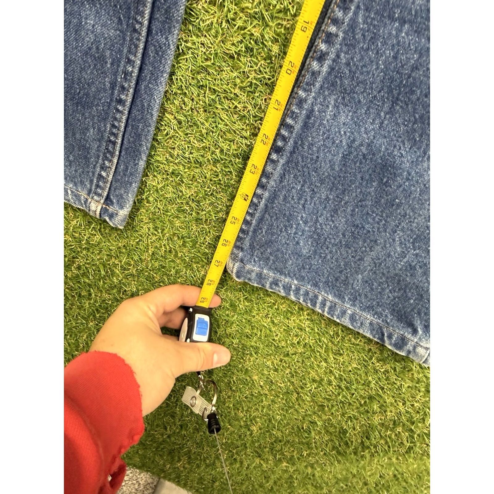 Levi's VINTAGE Levi's 517 Jeans Mens 34x32 Orange Tab USA 80s Western Denim Blue 5-Pocket Regular Bootcut Pants Accessories: Logo Mens Size US 34 / EU 50 - 3 Thumbnail