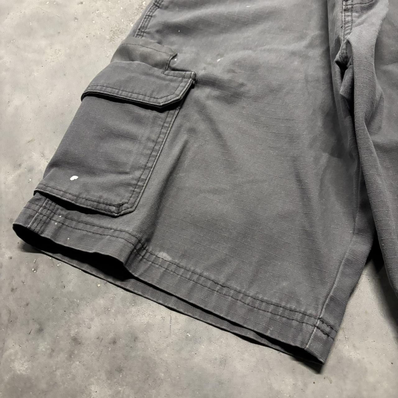 Dickies × Vintage Crazy Vintage Y2K/2000s Baggy Grey Dickies Workwear Skater Style Cargo Shorts! Size US 36 / EU 52 - 3 Thumbnail