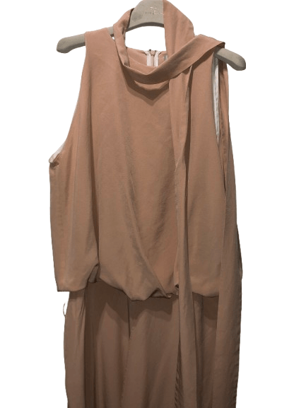 Hussein Chalayan Apricot silk Overlapped Dress Size M / US 6-8 / IT 42-44 - 4 Thumbnail
