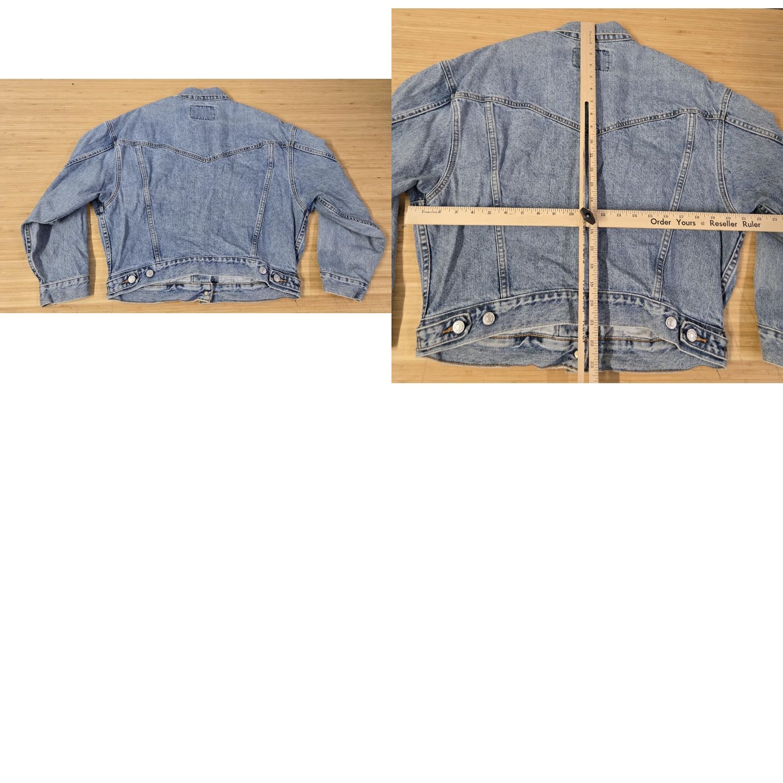 Levi's VINTAGE Levi's Jacket Mens M Blue Denim Bandana Patch Trucker Coat 90s Mens Size US M / EU 48-50 / 2 - 8 Thumbnail