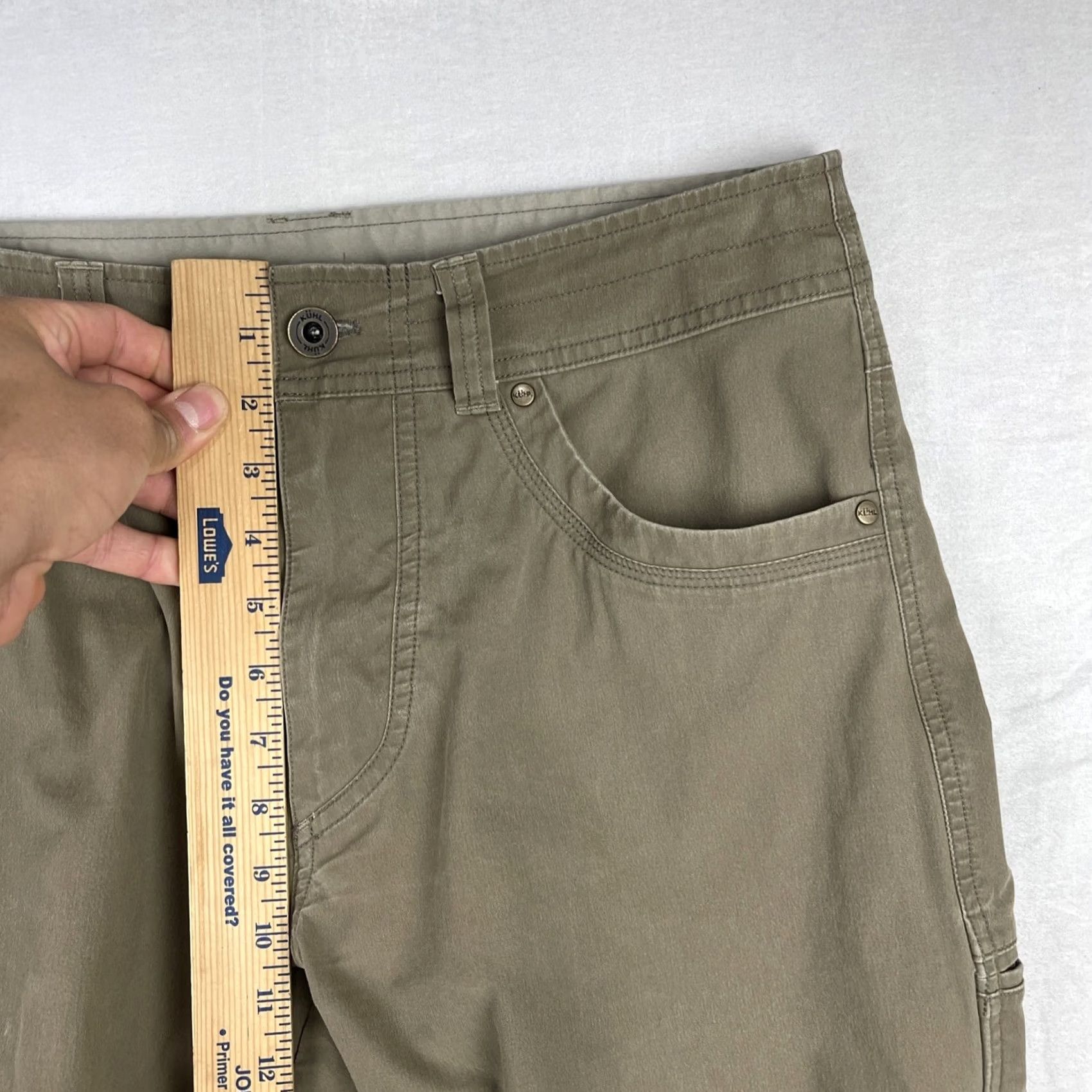 Vintage Kuhl Revolvr Pants Mens 32x30 Brown Vintage Patina Dye Outdoors Carpenter Workwear Pants Size US 32 / EU 48 - 6 Thumbnail