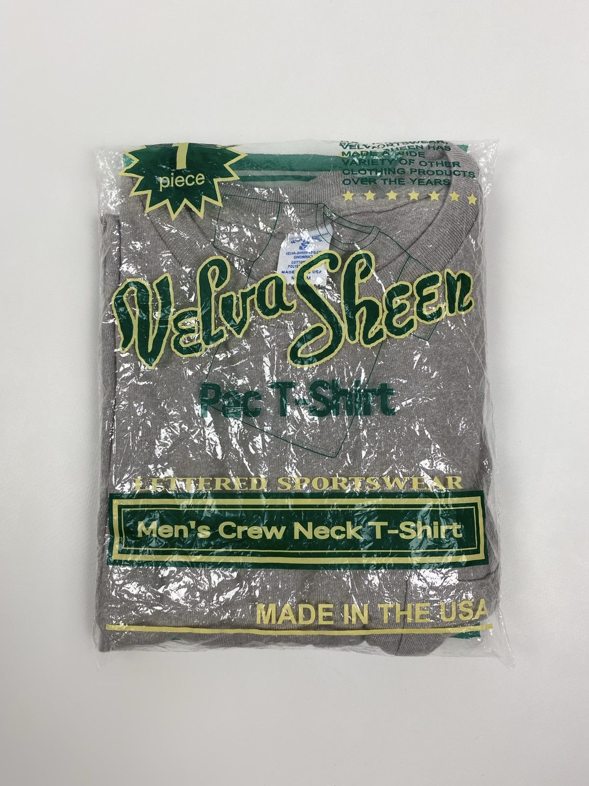 Velva Sheen Velva Sheen Blank Grey 1 Pac Twist Pocket Single Stitch Tee Size US M / EU 48-50 / 2 - 8 Thumbnail