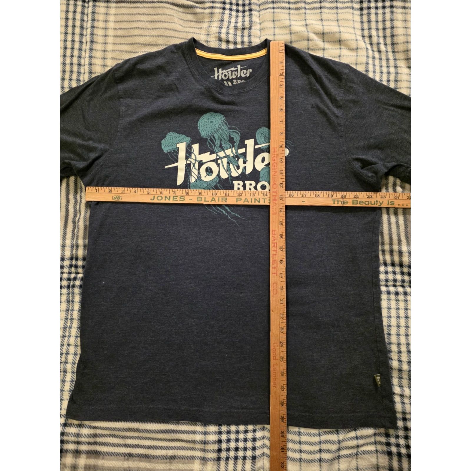 Howler Brothers Howler Brothers Jellyfish Graphic T-Shirt Navy Blue XL Men Short Sleeve Crew Neck Lightweight Breathable Cotton Polyester Graphic Print T-Shirt Size US XL / EU 56 / 4 - 7 Thumbnail