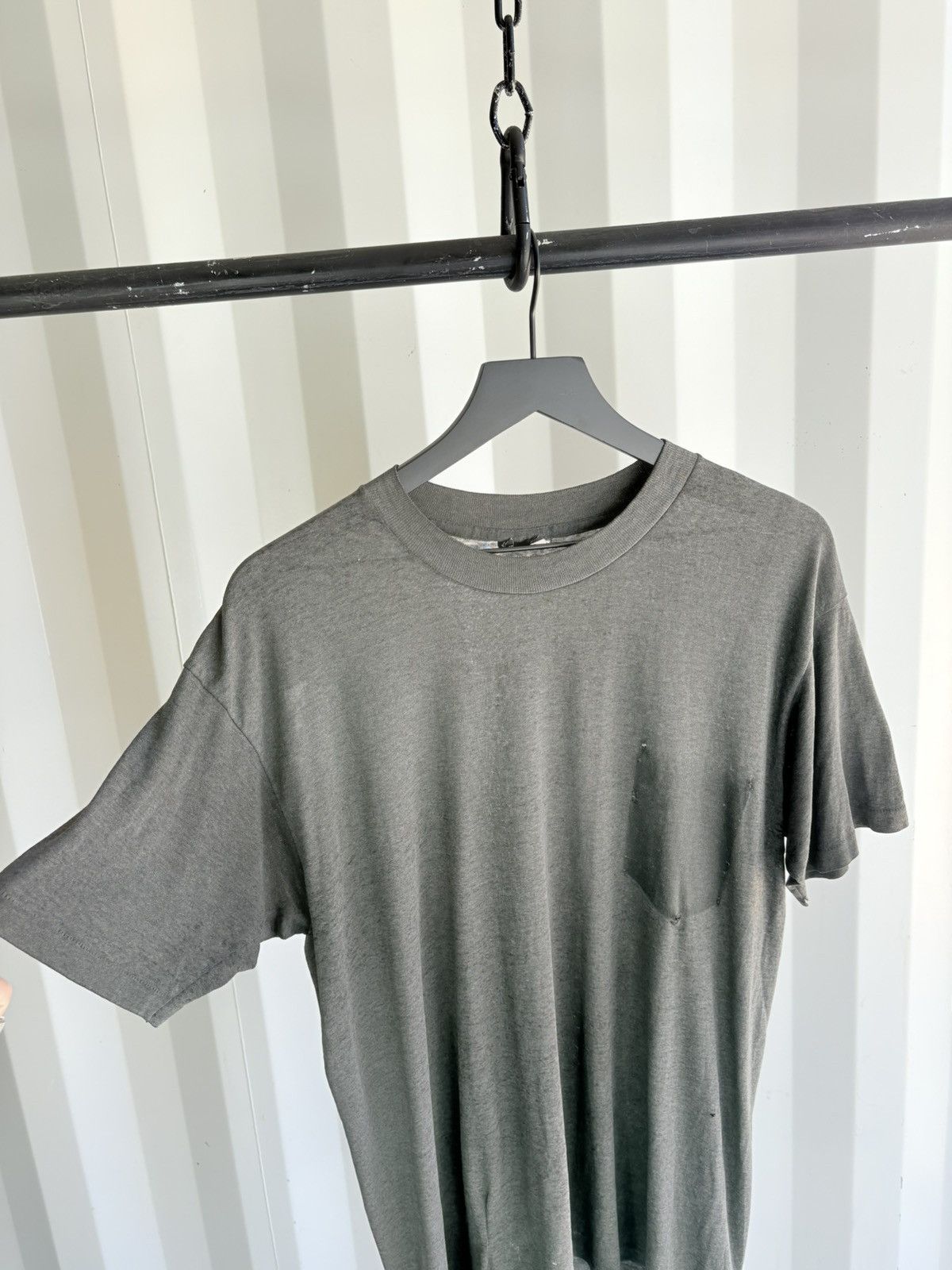 Vintage Thrashed Distressed Faded Shirt Grunge Paper thin Size US XL / EU 56 / 4 - 2 Thumbnail