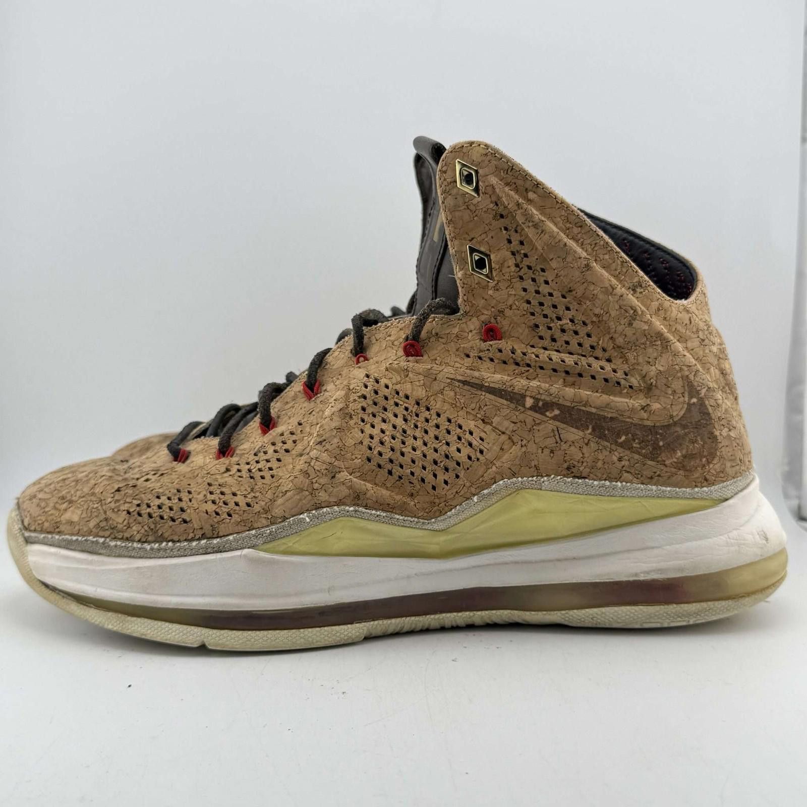 Nike Nike LeBron 10 EXT Cork 9.5 Used OG Box 580890-200 Size US 9.5 / EU 42-43 - 2 Thumbnail