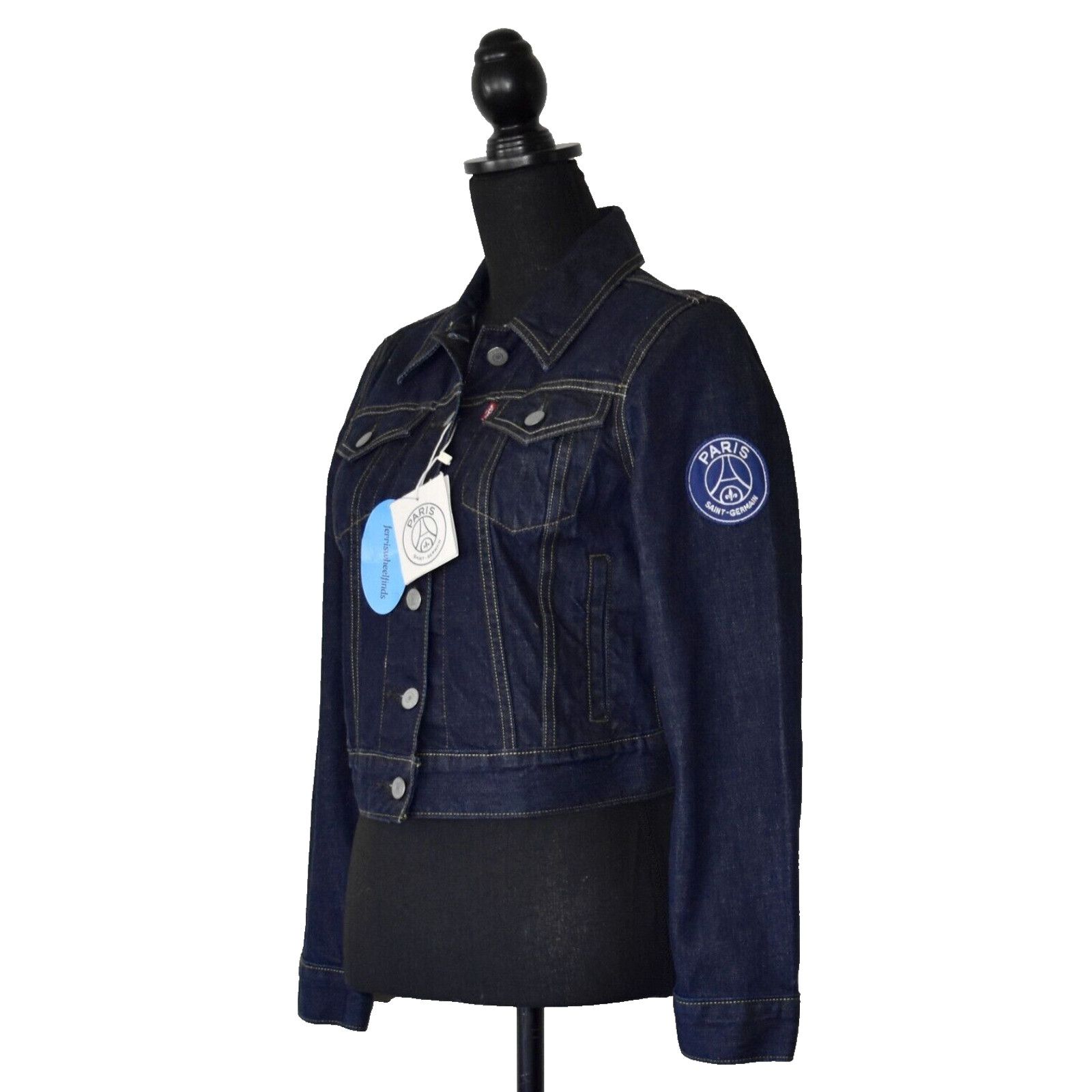 Levi's NWT LEVIS X PARIS SAINT GERMAIN PSG Logo Denim Jacket Size S Size S / US 4 / IT 40 - 5 Thumbnail