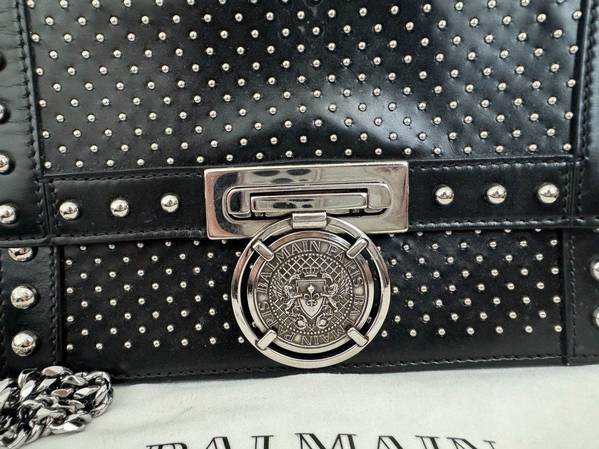 Balmain Balmain Baby Box Studded Shoulder Bag Size ONE SIZE - 3 Thumbnail