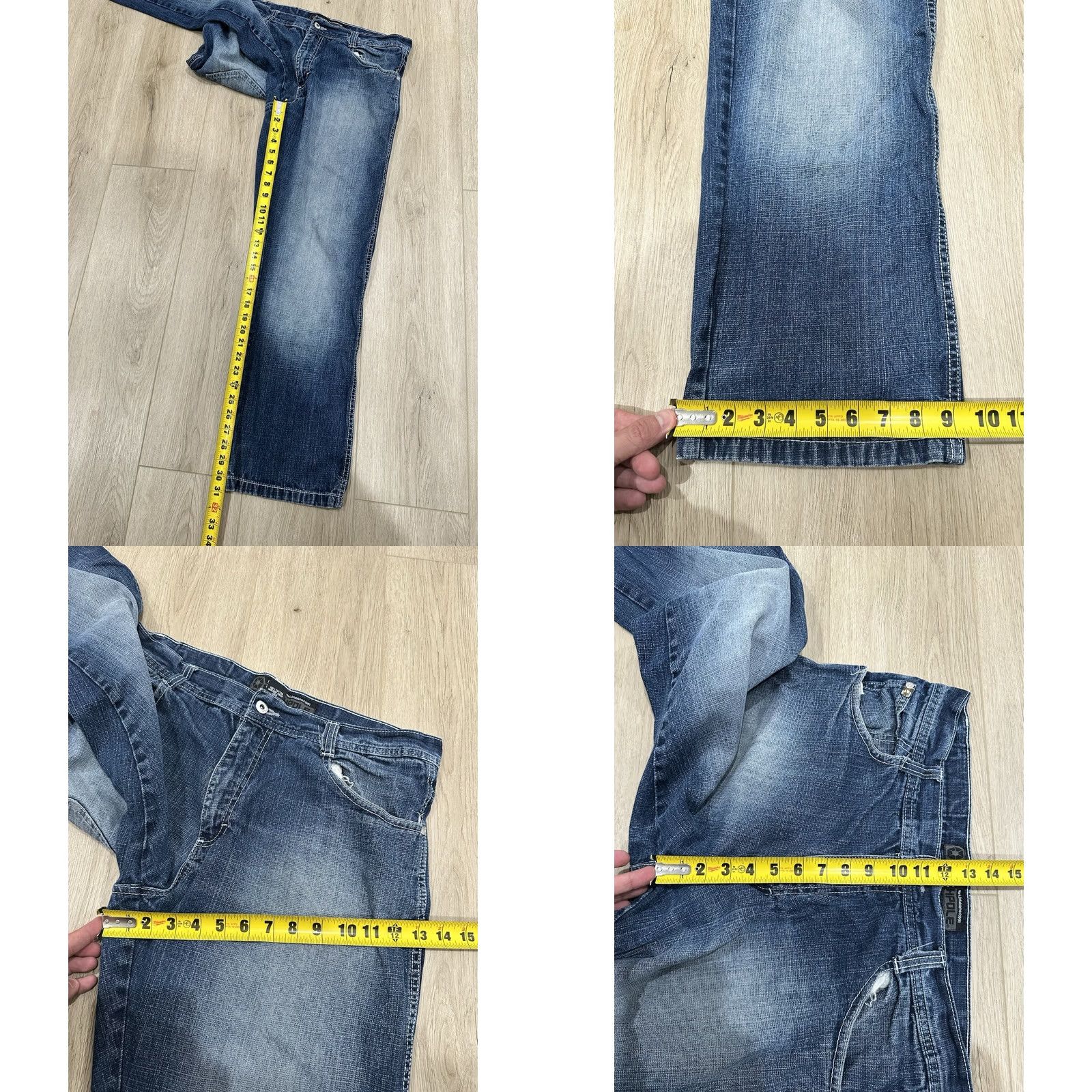 Southpole VINTAGE Southpole Jeans Size 36x31 Dark Wash Denim 5-Pocket Men Wide-Leg Relaxed Blue Cotton Jeans Boys Girls Mens Womens Size US 36 / EU 52 - 9 Thumbnail