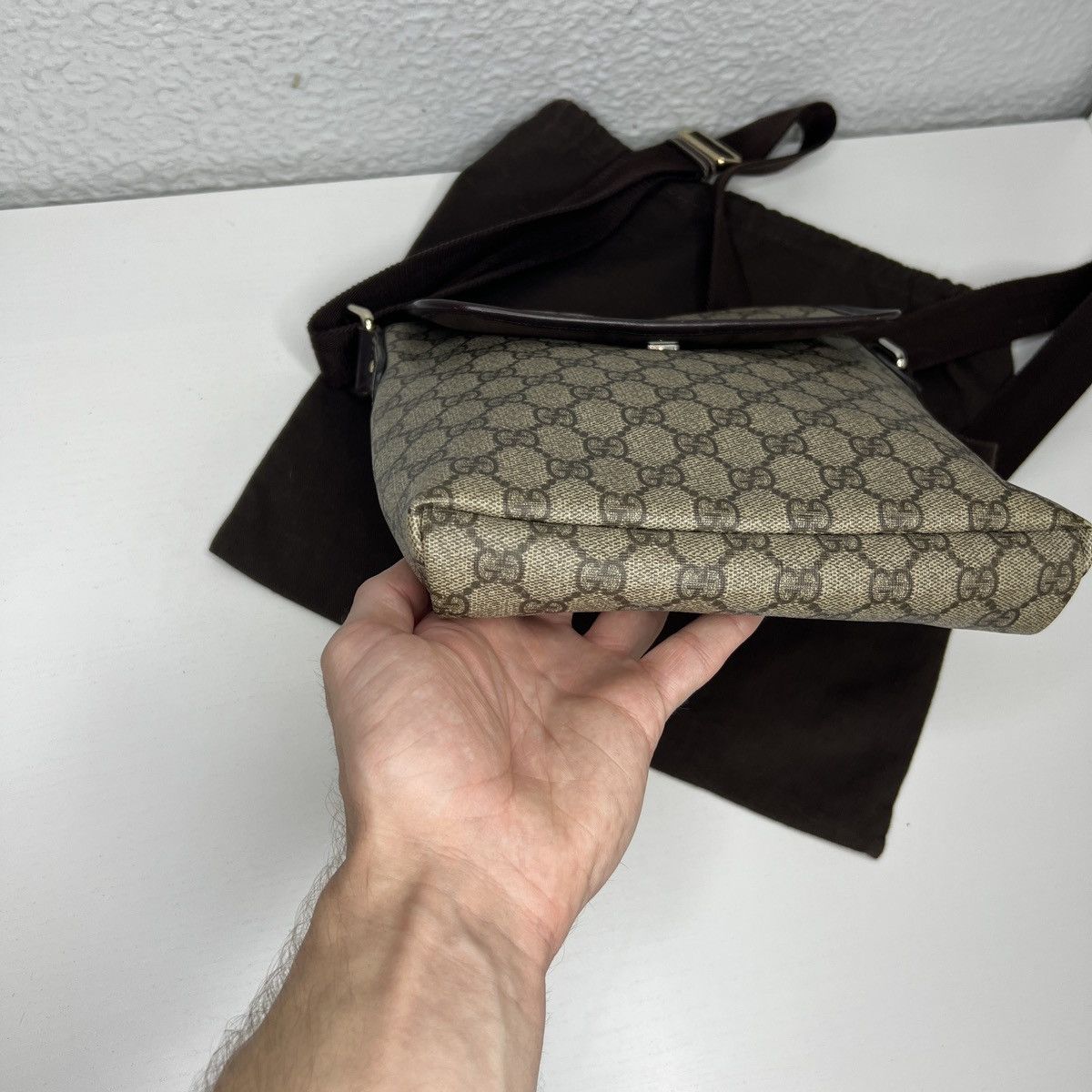 Gucci Gucci Messenger Bag Monogram GG Crossbody Shoulder Satchel Size ONE SIZE - 3 Thumbnail
