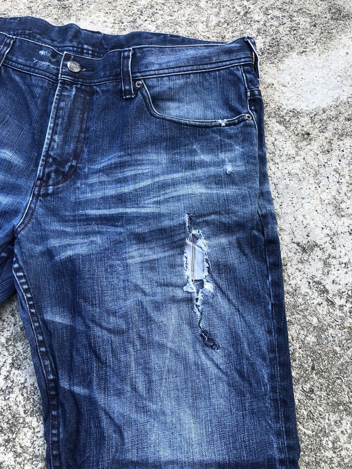 Armani Exchange × Vintage Armani Exchange Custom Jeans Size US 39 - 3 Thumbnail
