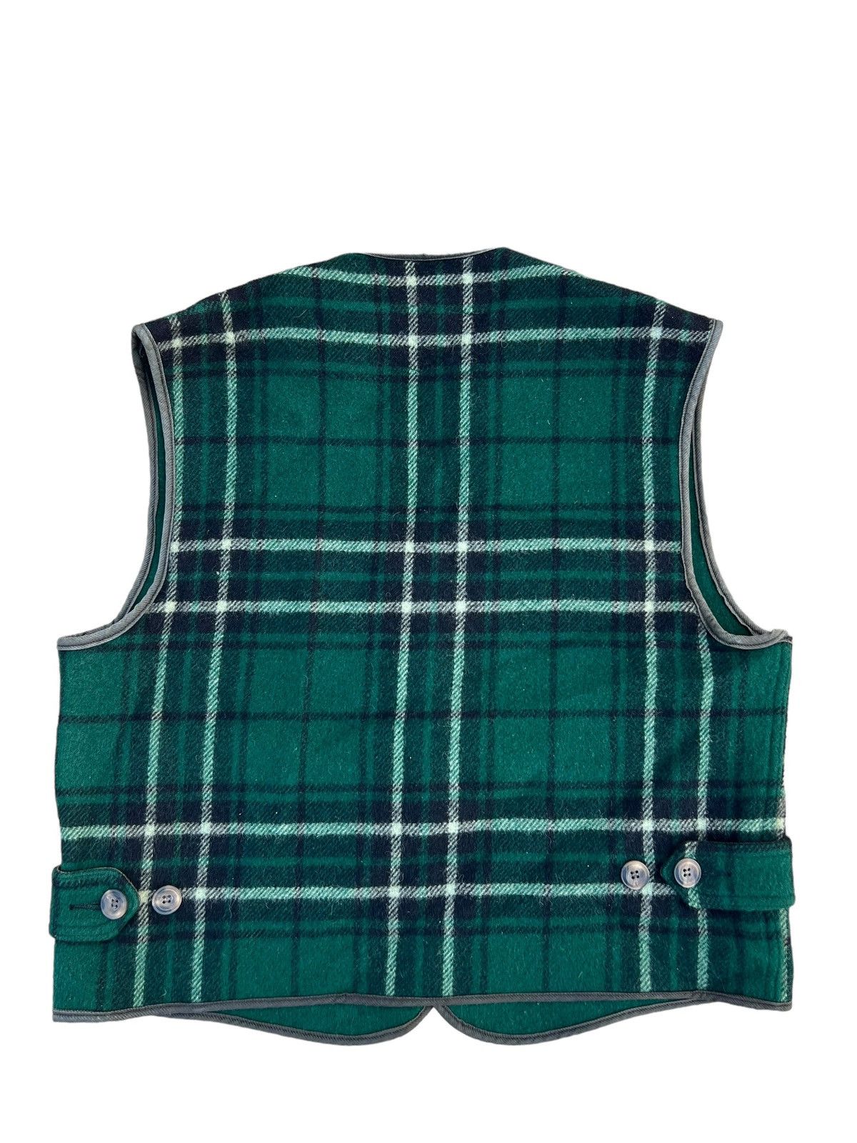 Vintage Vintage 80s Woolrich Wool Plaid Four Pocket Vest Size US M / EU 48-50 / 2 - 3 Thumbnail