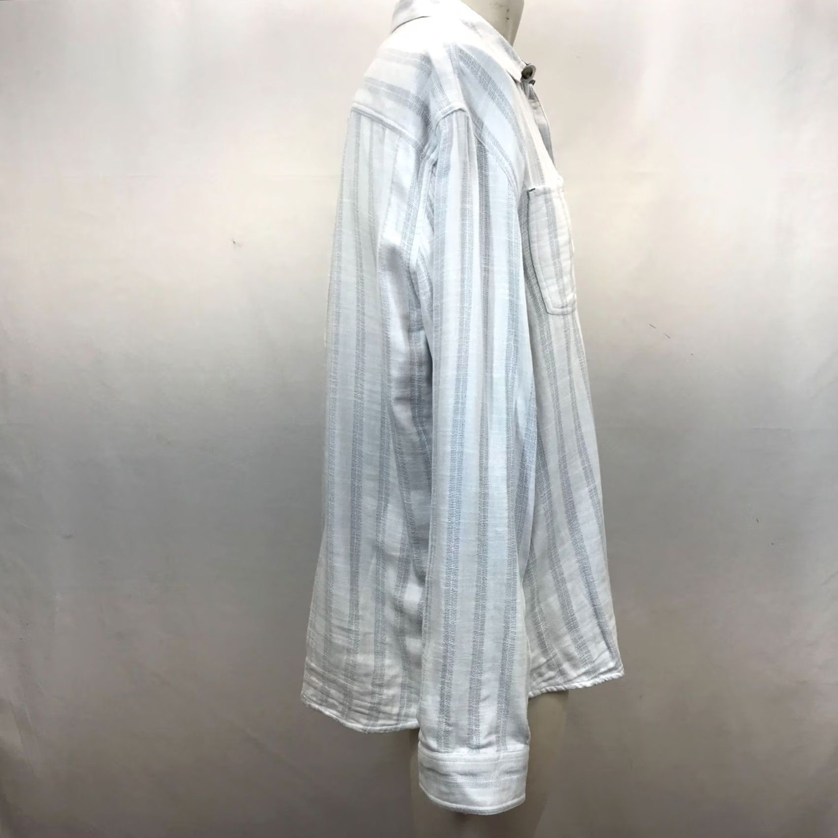 Carbon2Cobalt CARBON 2 COBALT MEN LARGE BLUE STRIPE LONG SLEEVE BUTTON-UP COTTON SHIRT Size US L / EU 52-54 / 3 - 4 Thumbnail