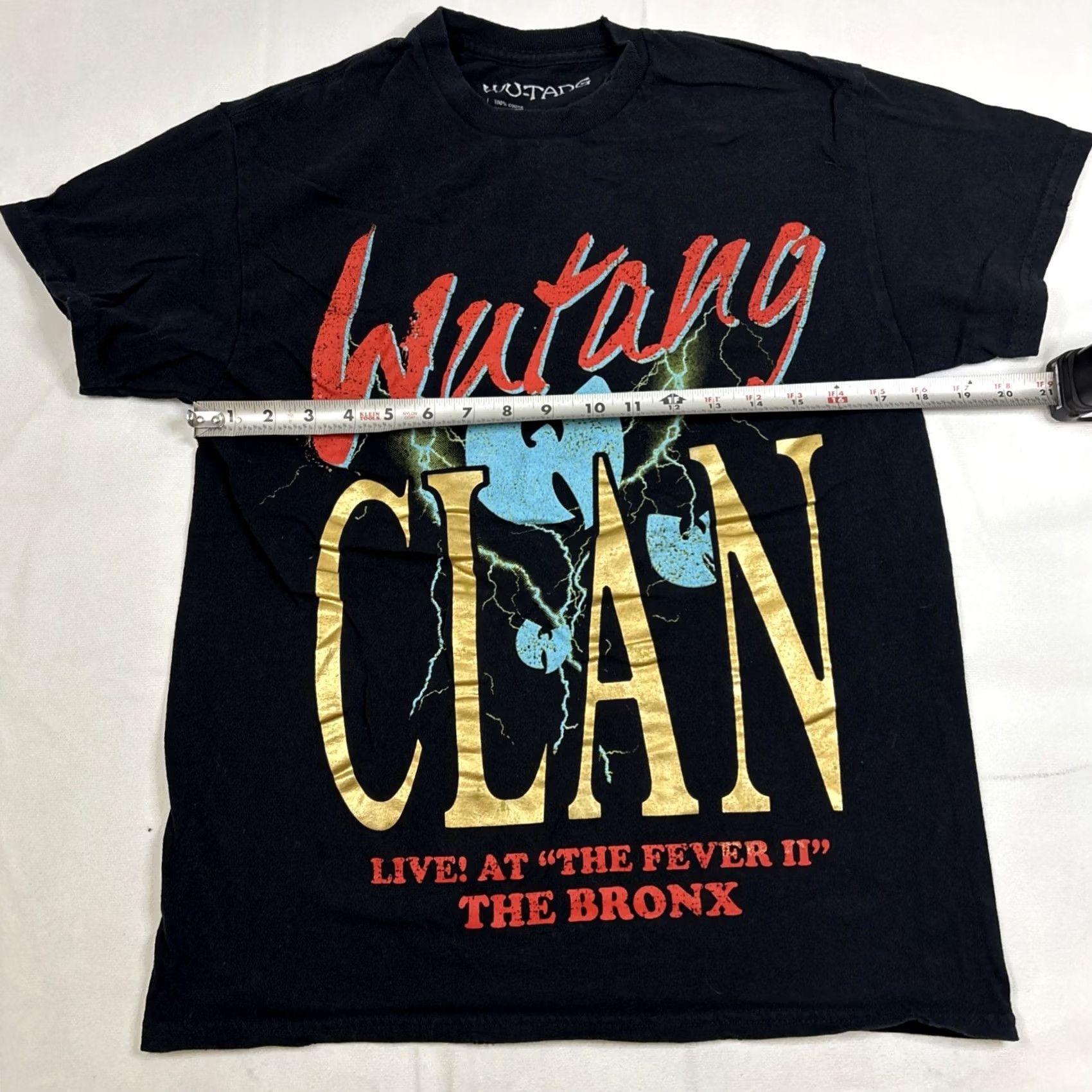 Vintage VINTAGE WuTang Clan Live The Fever II The Bronx Black Graphic Tee Size S Unisex Adults Short Sleeve Music Shirt Mens Girls Boys Size US S / EU 44-46 / 1 - 4 Thumbnail