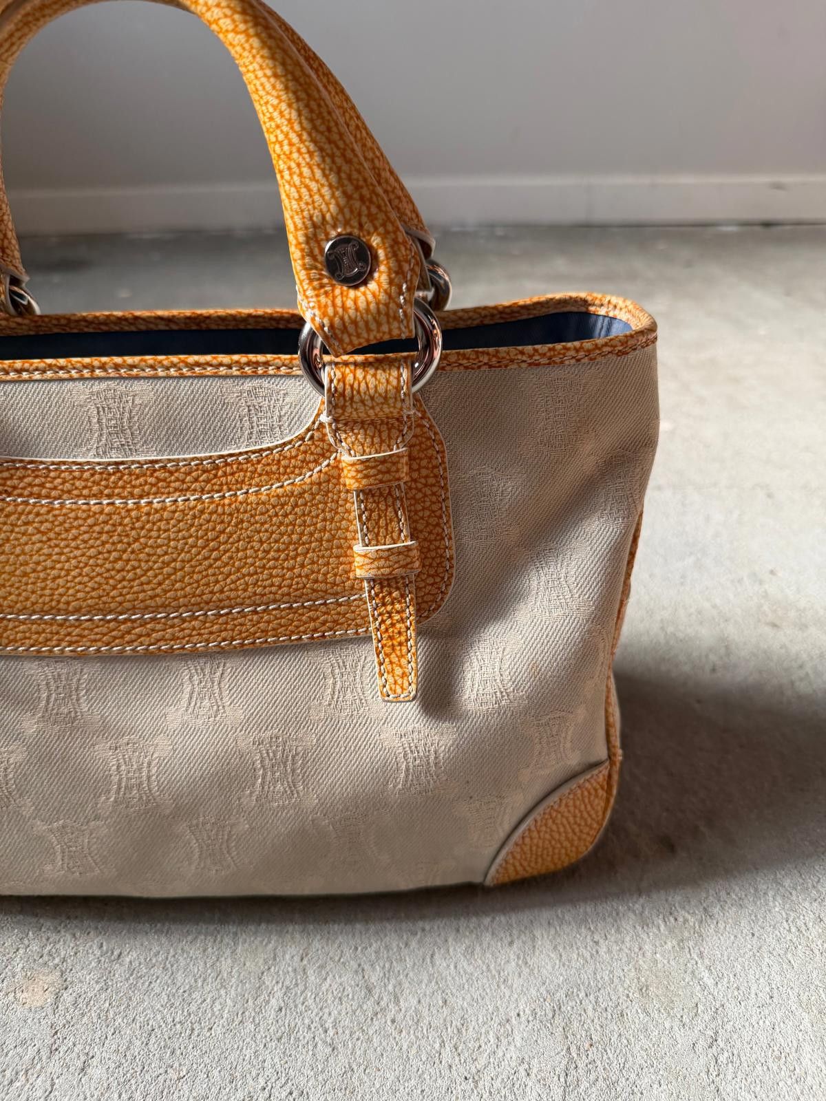 Celine Celine Macadam Boogie Shoulder Bag Grey/Yellow Size ONE SIZE - 4 Thumbnail