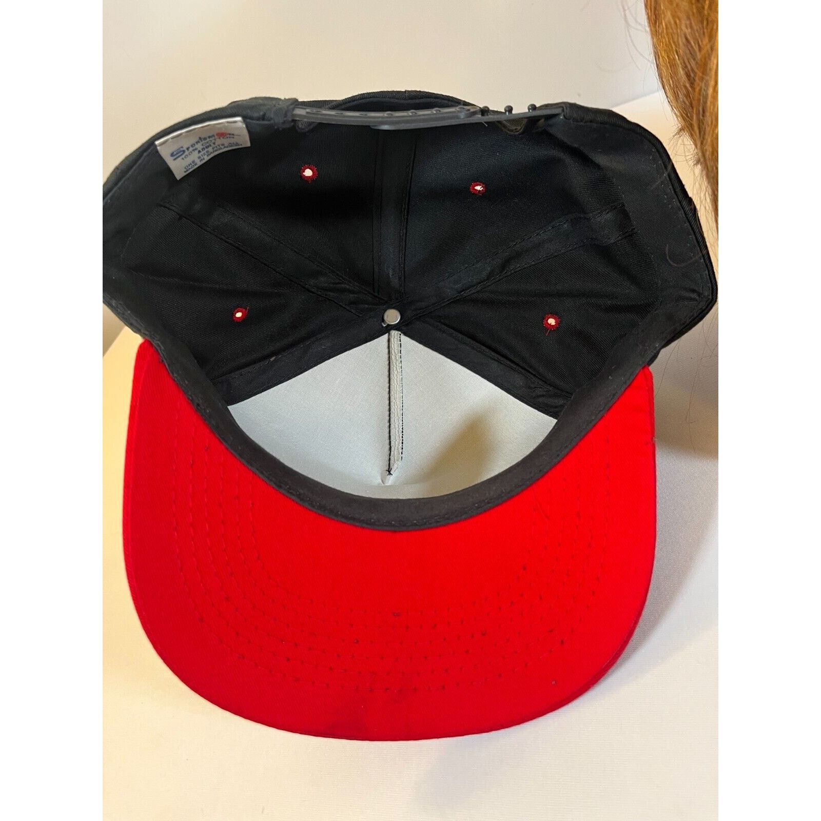 Vintage Vintage Baseball Cap Cammack & Sons Security Snapback Black Size ONE SIZE - 4 Thumbnail
