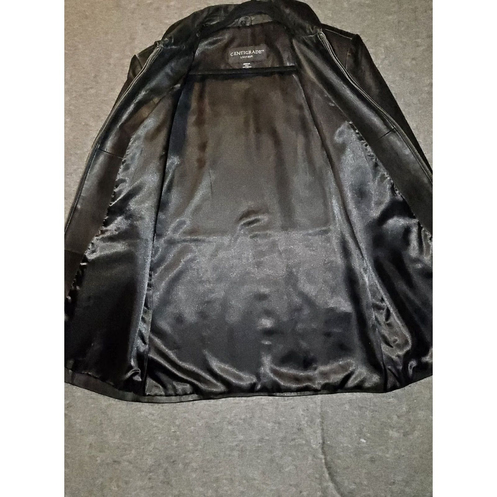 Vintage Centigrade Leather Jacket Women's M Black Shoulder Pads Pockets City Preppy Size M / US 6-8 / IT 42-44 - 6 Thumbnail