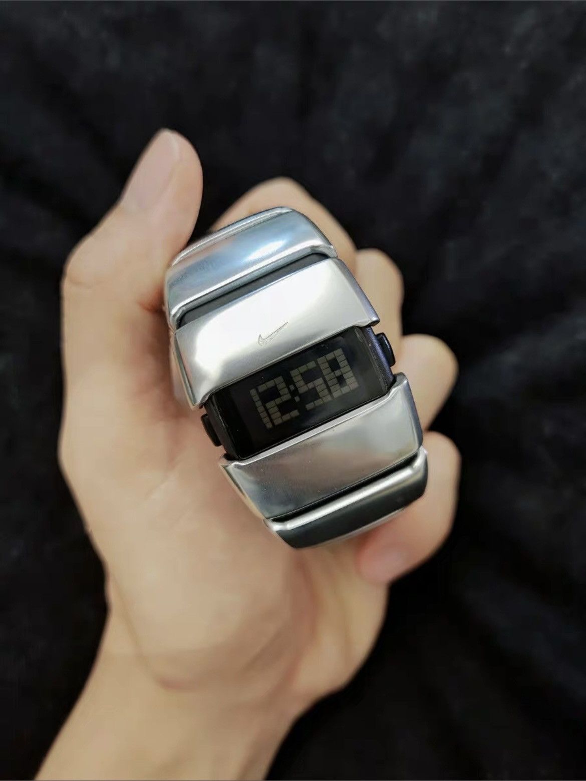 o*a様 00s Nike D-line digital watch Dead Nike D-Line Black Digital