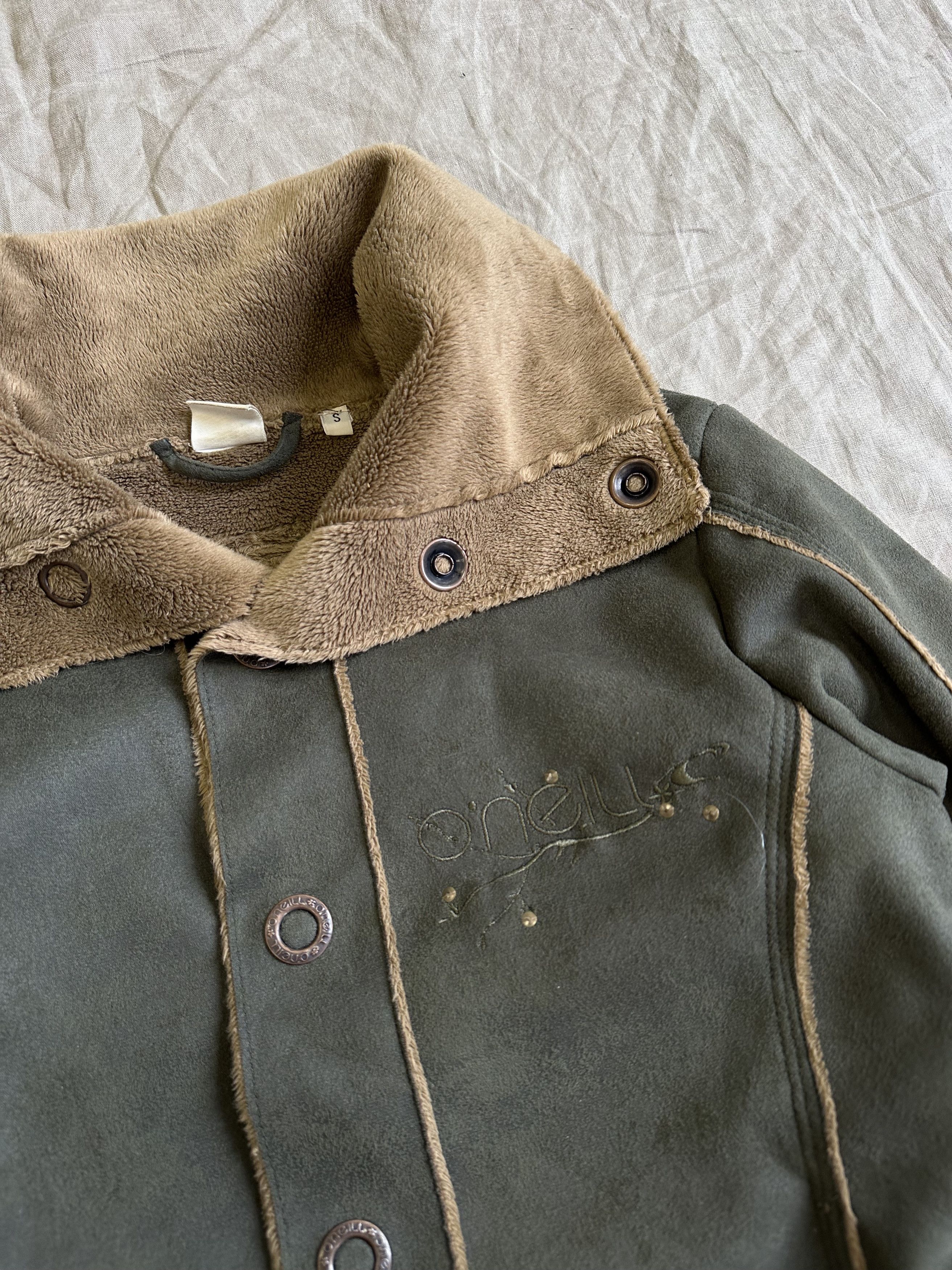 O'Neill Oneill Vintage y2k Sherpa Jacket 6350AC Size S / US 4 / IT 40 - 2 Thumbnail