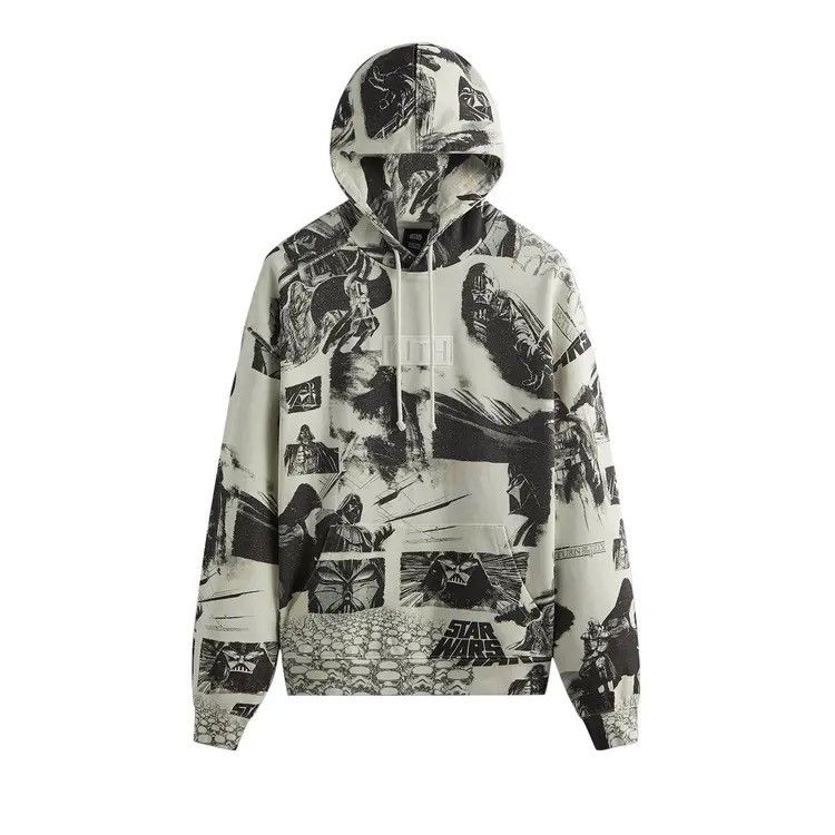 Kith Kith Star Wars Vadeer Illustration Hoodie - Waffle Deadstock Size US M / EU 48-50 / 2 - 1 Thumbnail