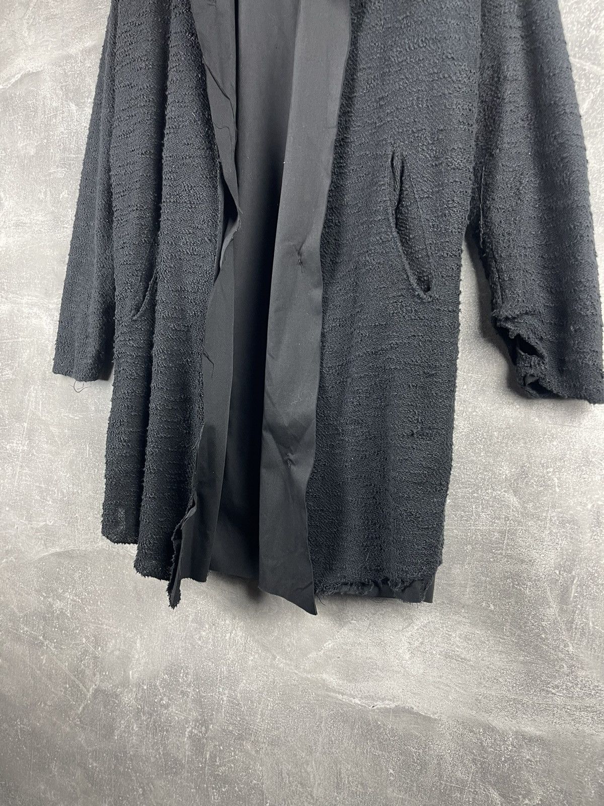 Other Avant Garde Gothic Opium Black Open Hooded Coat Oversized Size US L / EU 52-54 / 3 - 4 Thumbnail