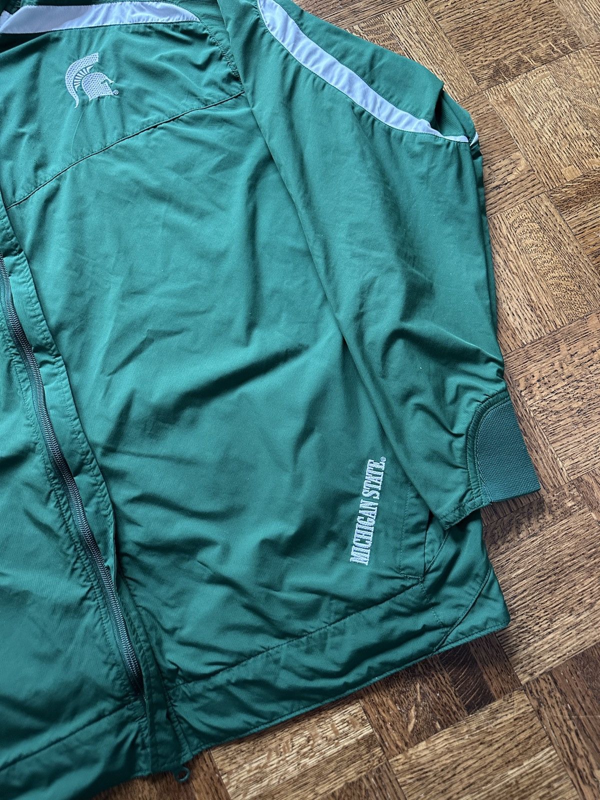 Nike × Vintage Vintage Y2K Nike Michigan State Windbreaker Jacket Size US L / EU 52-54 / 3 - 2 Thumbnail