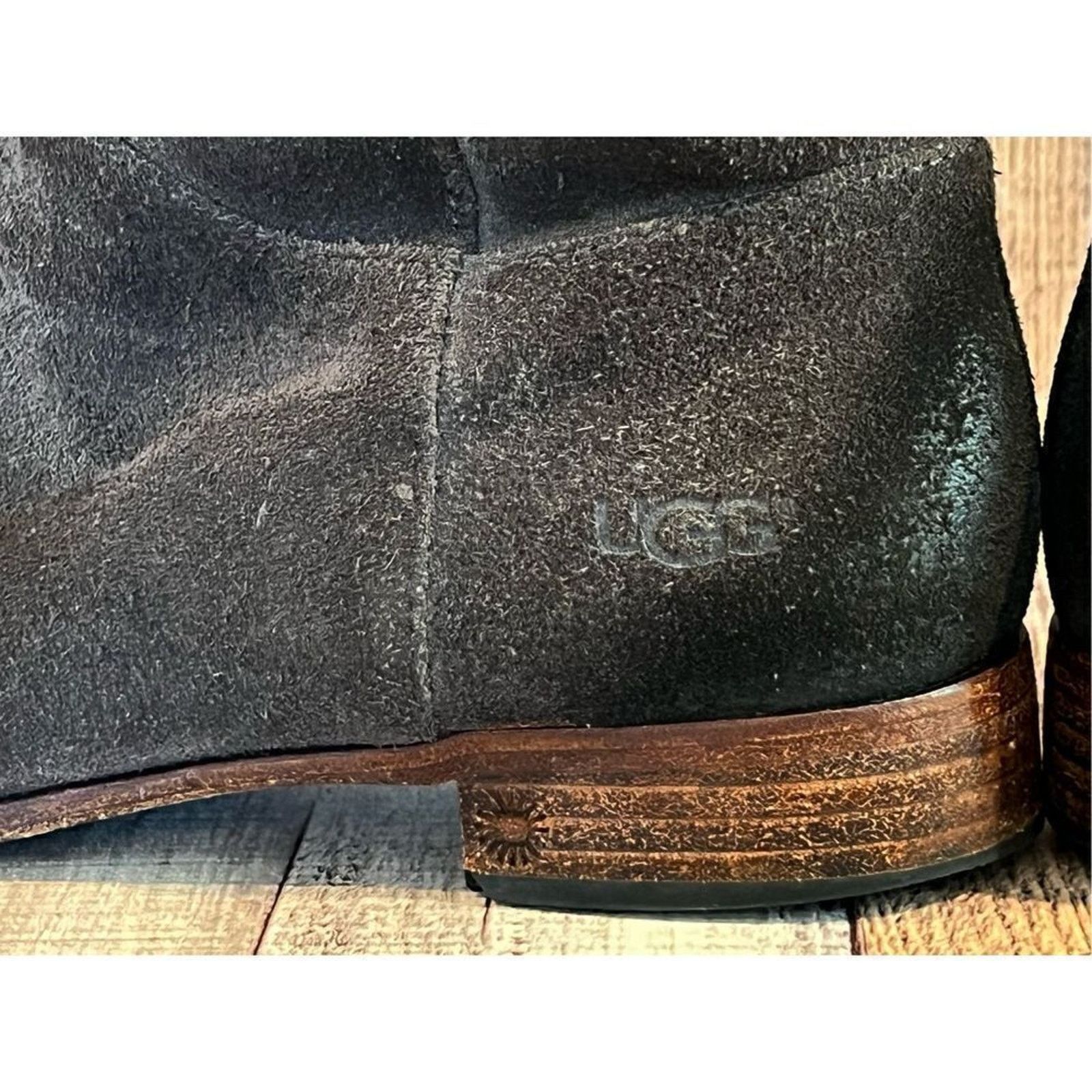 Ugg UGG Australia Western Mid Calf Brown Suede Distressed Boot 9 Size US 9 / IT 39 - 5 Thumbnail
