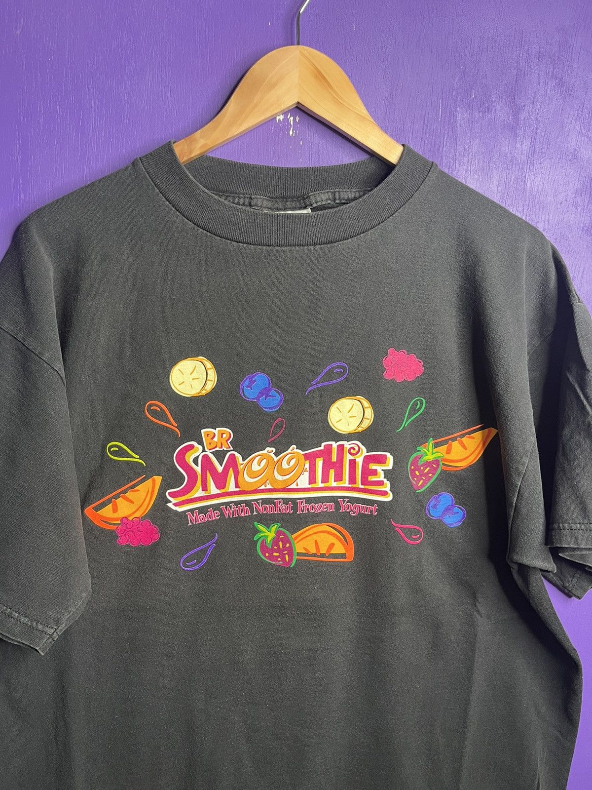 Vintage Vintage 90s Baskin robins smoothie promo t-shirt Size US XL / EU 56 / 4 - 3 Thumbnail