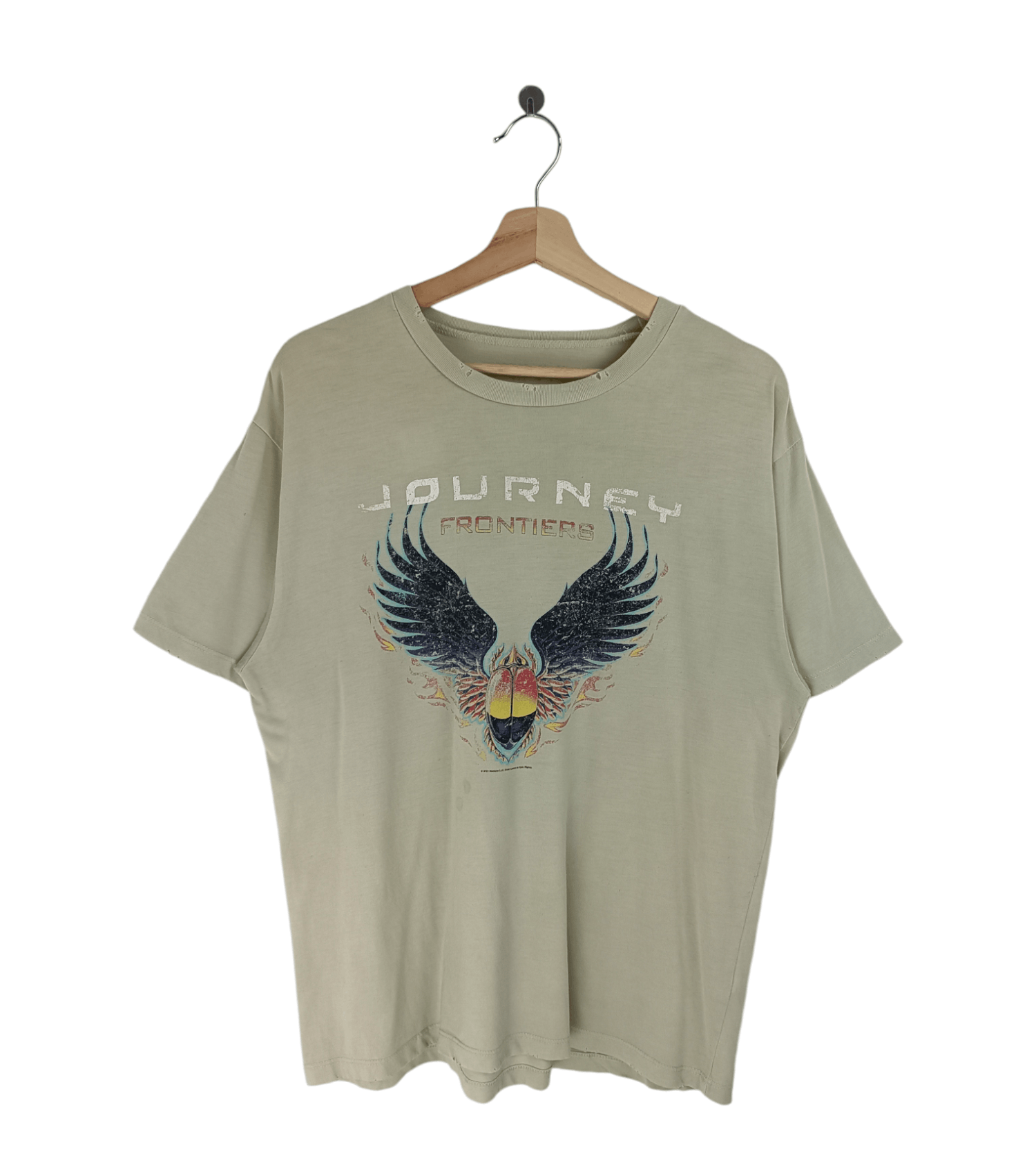 Band Tees VINTAGE 2021 DISTRESSED JOURNEY FRONTIER TEE kiss u2 def Size US L / EU 52-54 / 3 - 1 Thumbnail