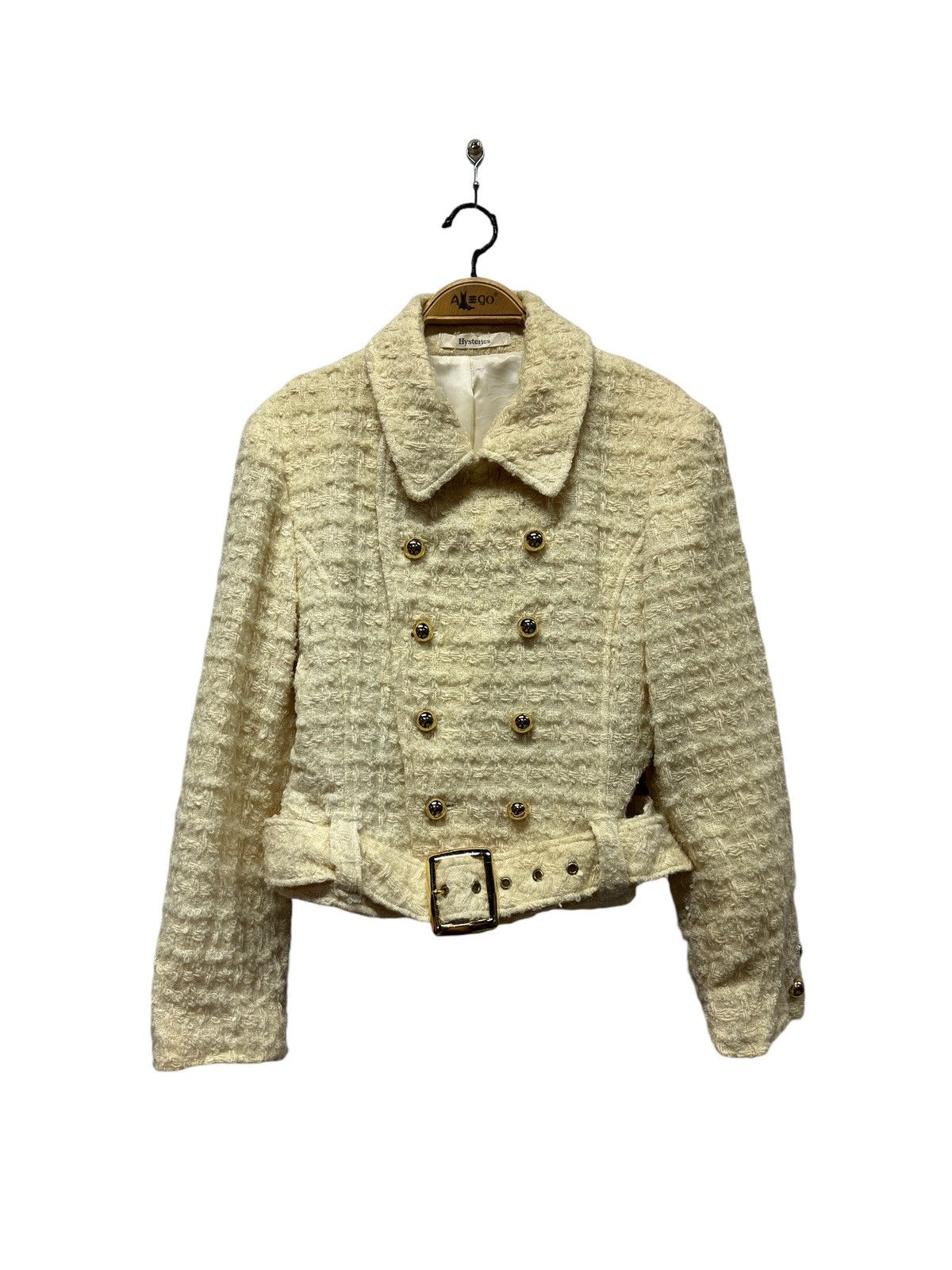 Hysteric Glamour 💥Vintage hysterics glamour tweed jacket with belts Size S / US 4 / IT 40 - 1 Thumbnail
