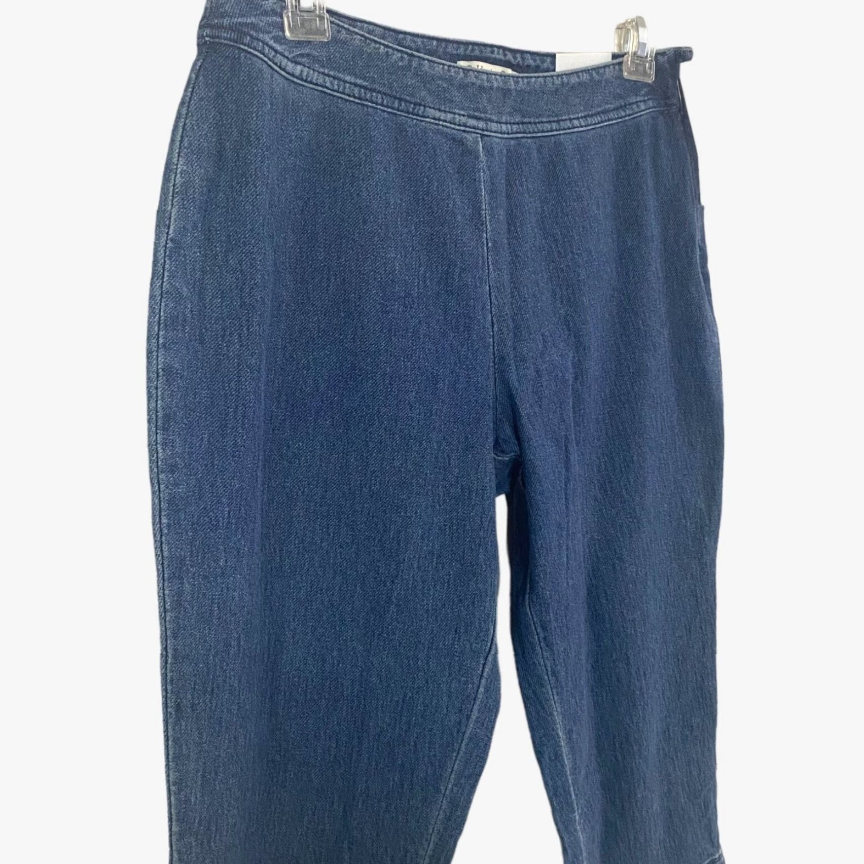 Coldwater Creek Coldwater Creek Jeans Cropped Side-Zip Blue Denim Women's Petite P10 Stretch New Size 32" / US 10 / IT 46 - 4 Thumbnail