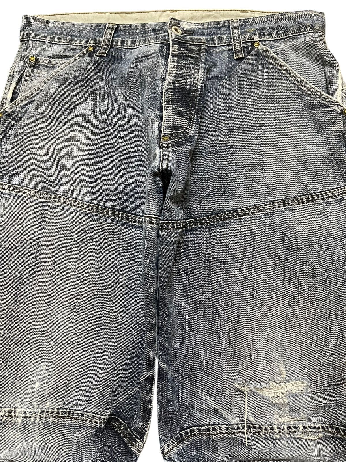 G-Star Vintage Japanese G-Star Faded Wash Distress Baggy Jeans Size US 34 / EU 50 - 3 Thumbnail