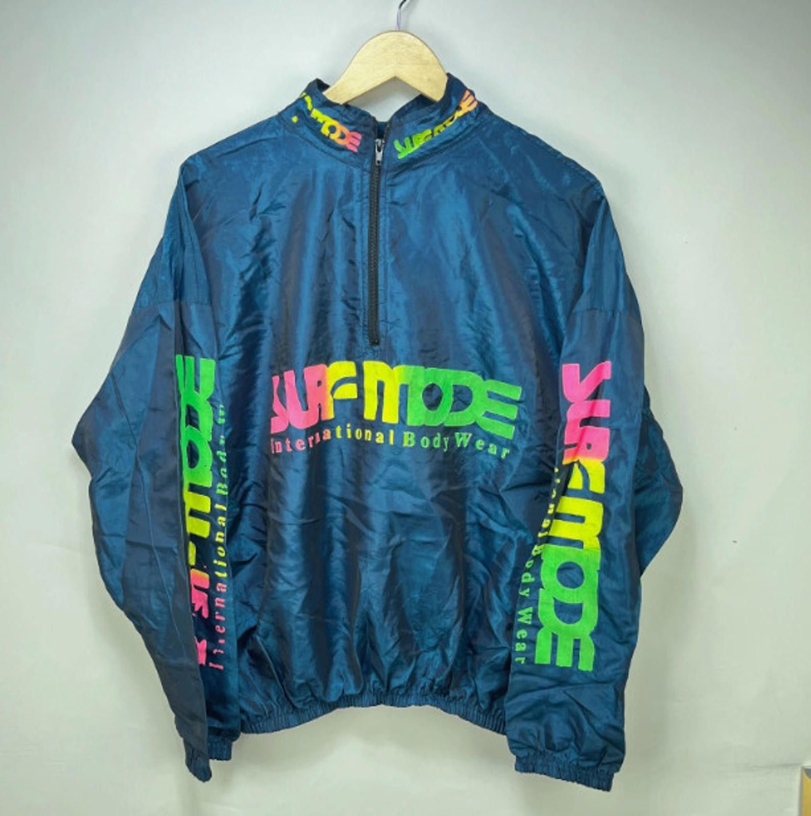 Other Vintage 90s Surf Mode Style Windbreaker Jacket One Size Size US M / EU 48-50 / 2 - 1 Thumbnail