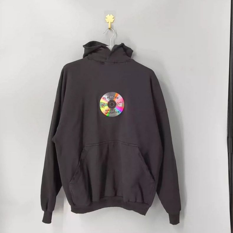 Balenciaga Balenciaga Letter print hooded pullover long sleeve sweats Size US L / EU 52-54 / 3 - 1 Thumbnail