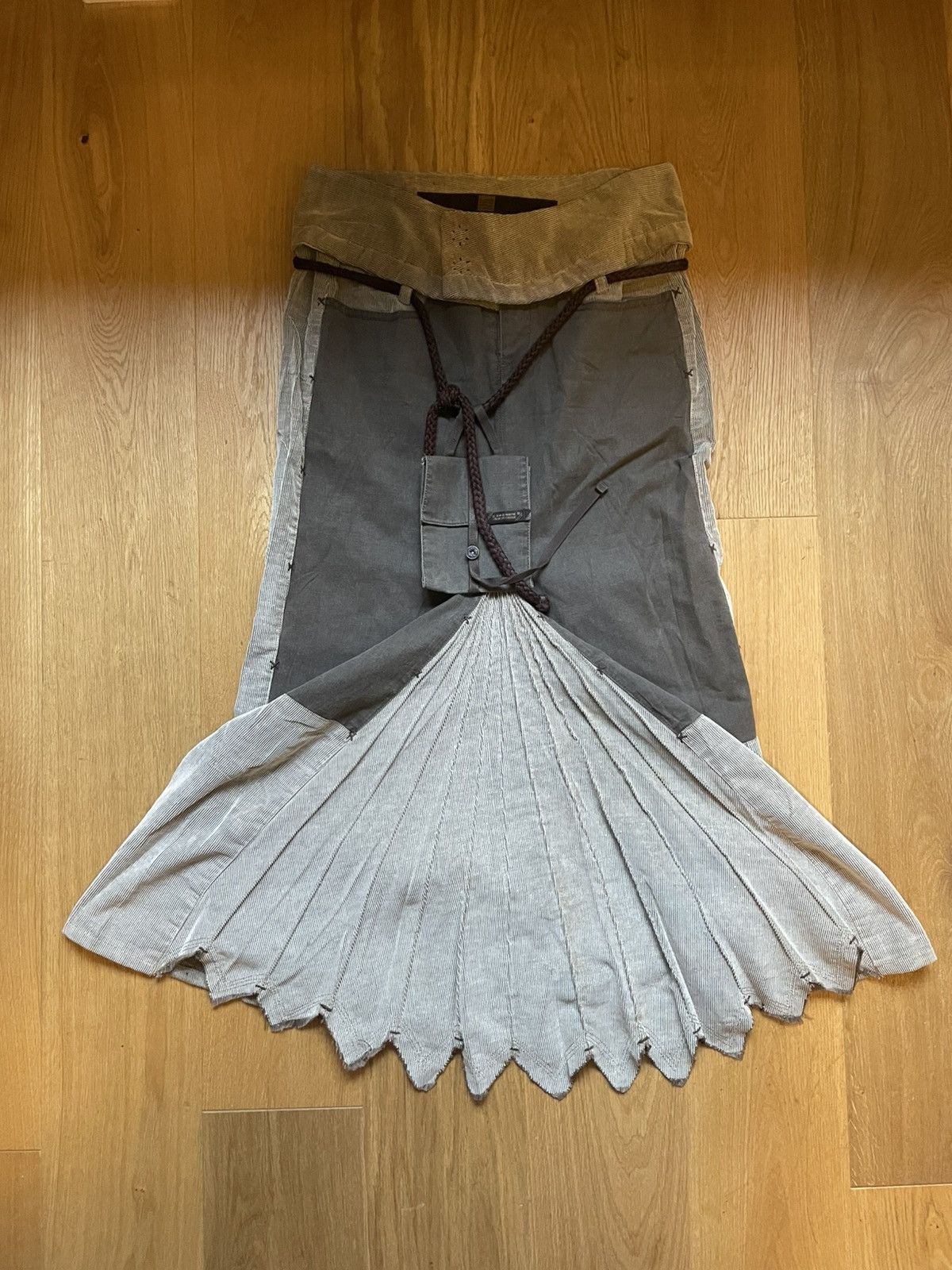 Marithe + Francois Girbaud Marithé + François Girbaud Pleated Hakama Skirt – Rare Y2K Size 28" / US 6 / IT 42 - 1 Thumbnail