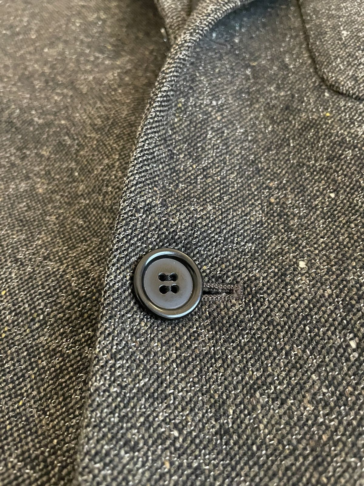 Donna Karan × Vintage Wool & Cashmere Speckled Tweed Jacket Size 40R - 3 Thumbnail