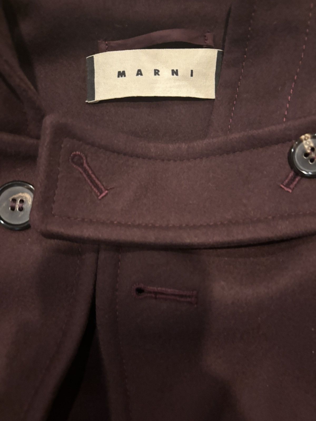 Marni Marni Wool Hooded Overcoat Fall 2013 Size US L / EU 52-54 / 3 - 2 Thumbnail