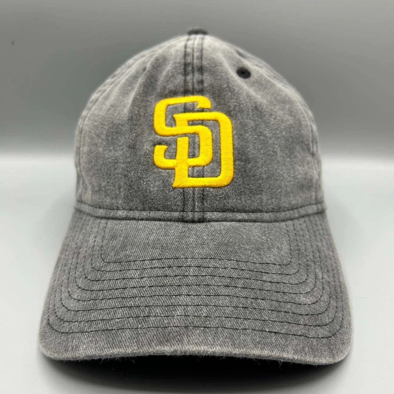 New Era San Diego Padres Hat Men Denim Embroidered Strap Back Cotton Size ONE SIZE - 1 Thumbnail