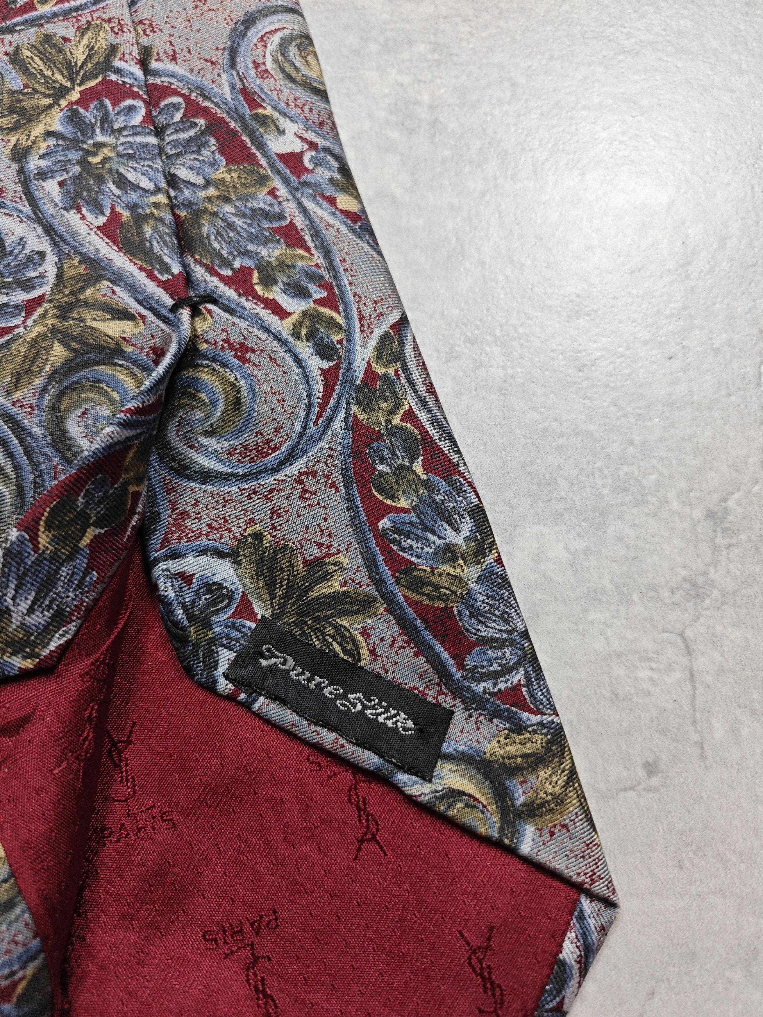 Yves Saint Laurent Yves Saint Laurent Vintage Silk Tie Size ONE SIZE - 5 Thumbnail